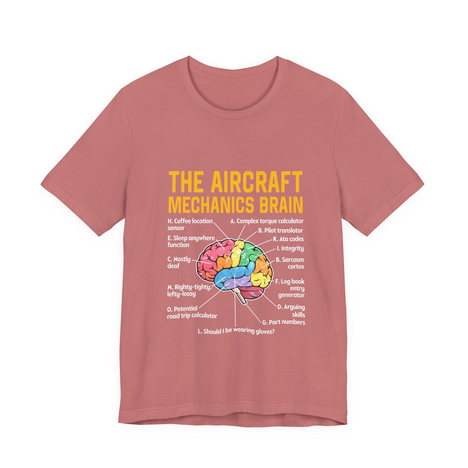 The Aircraft Mechanics Brain   - Unisex Jersey Tee