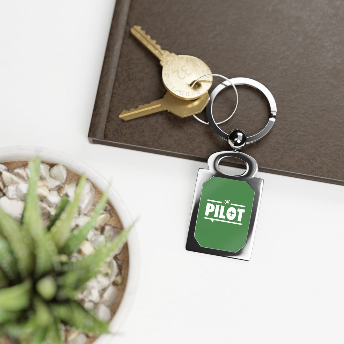 Pilot - Rectangle Keyring