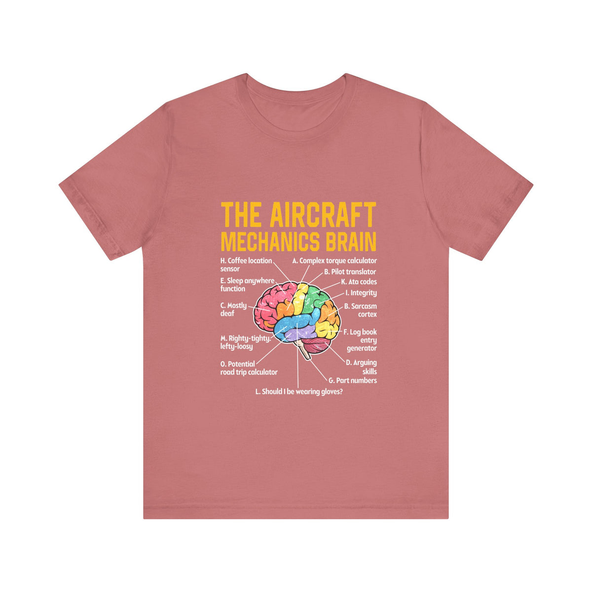 The Aircraft Mechanics Brain   - Unisex Jersey Tee