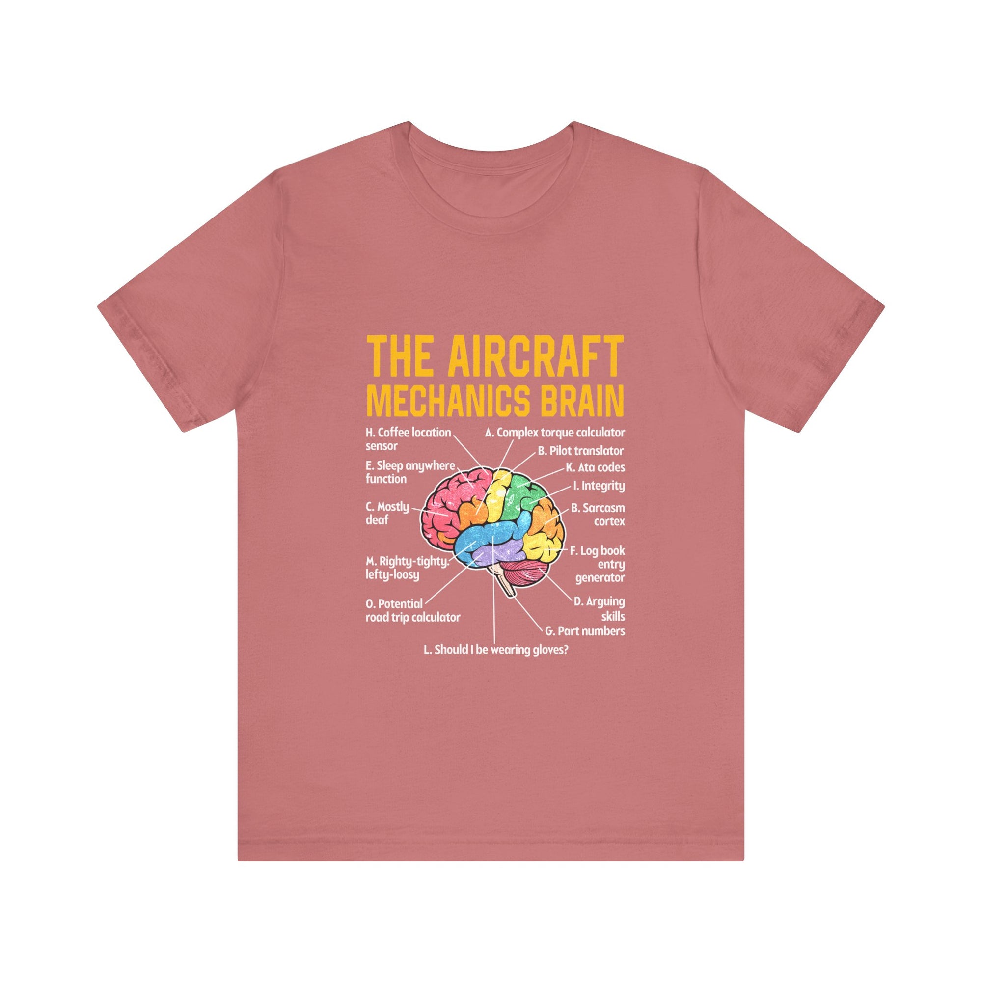 The Aircraft Mechanics Brain   - Unisex Jersey Tee