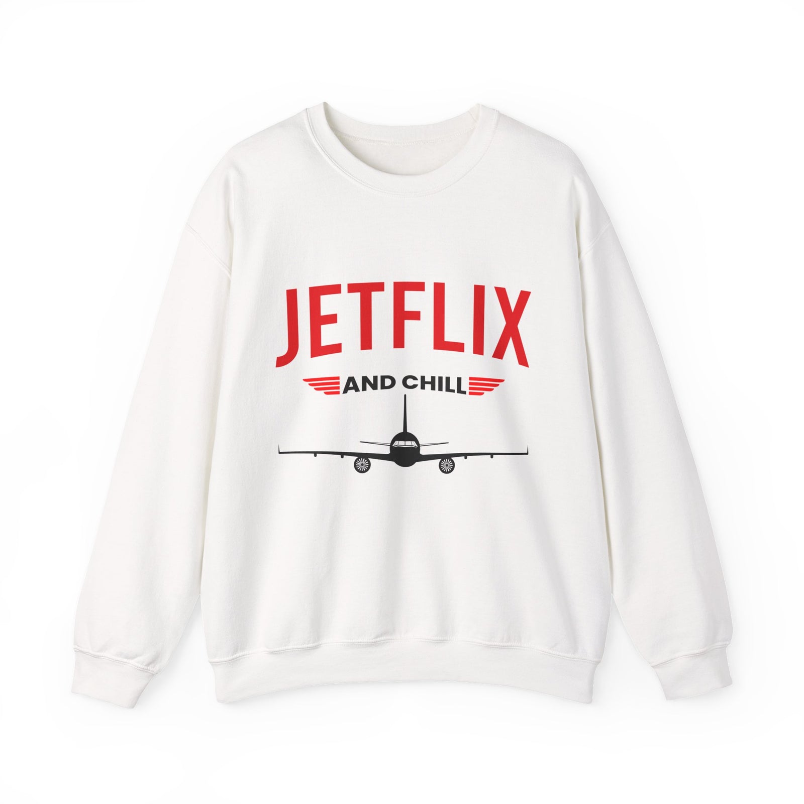 JetFlix And Chill  -  Crewneck Sweatshirt
