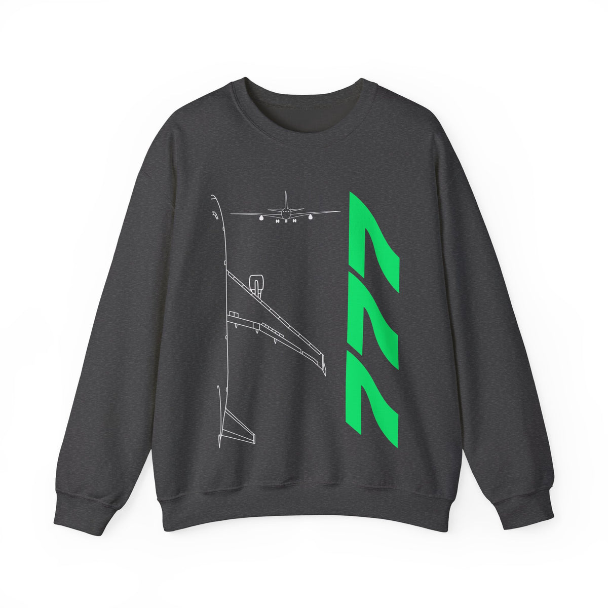 Boeing 777 Crewneck Sweatshirt - Travel Inspiring Cozy Apparel