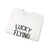 Lucky Flying Shirt  Crewneck Sweatshirt - Travel Inspiring Cozy Apparel