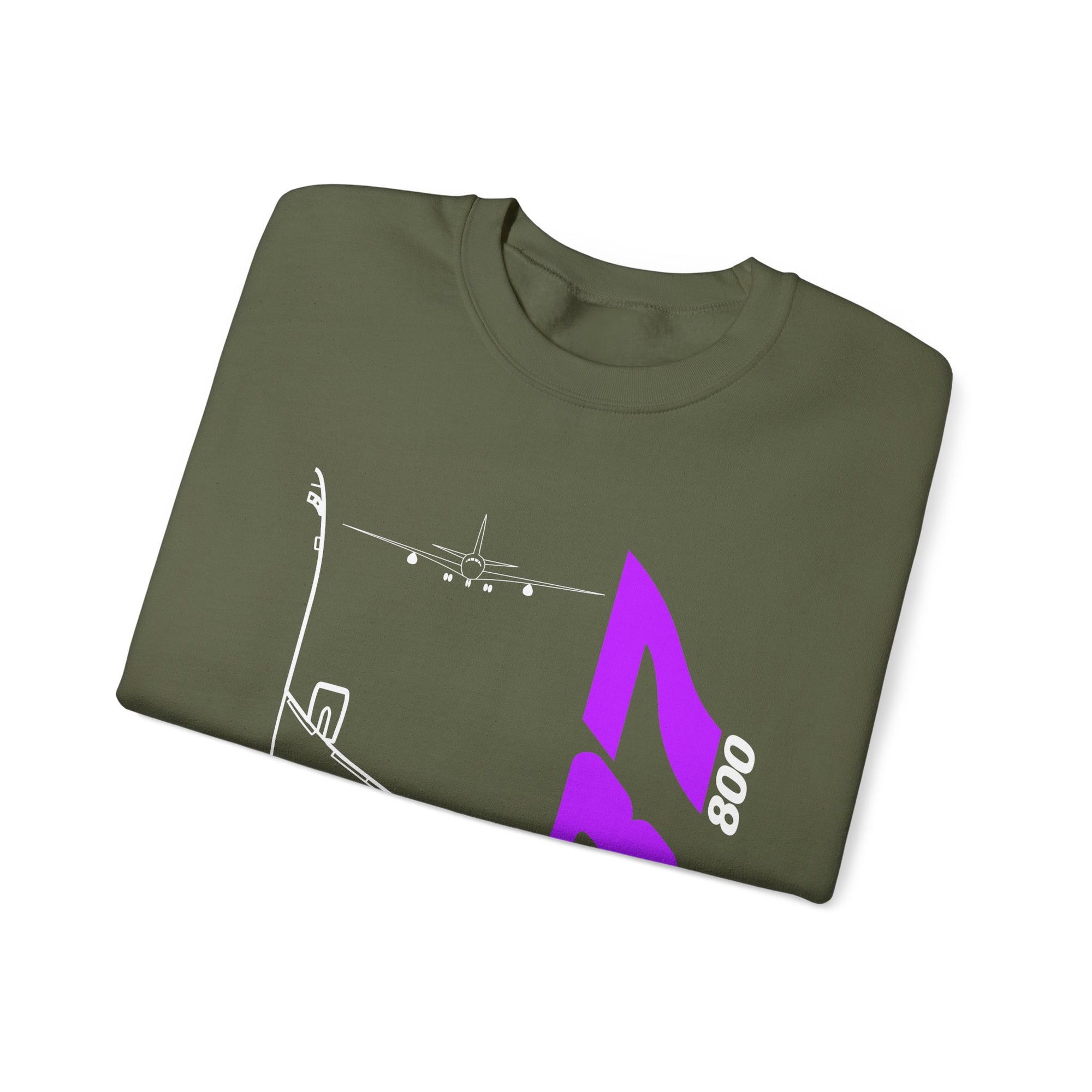 Boeing 737-800  Crewneck Sweatshirt - Travel Inspiring Cozy Apparel