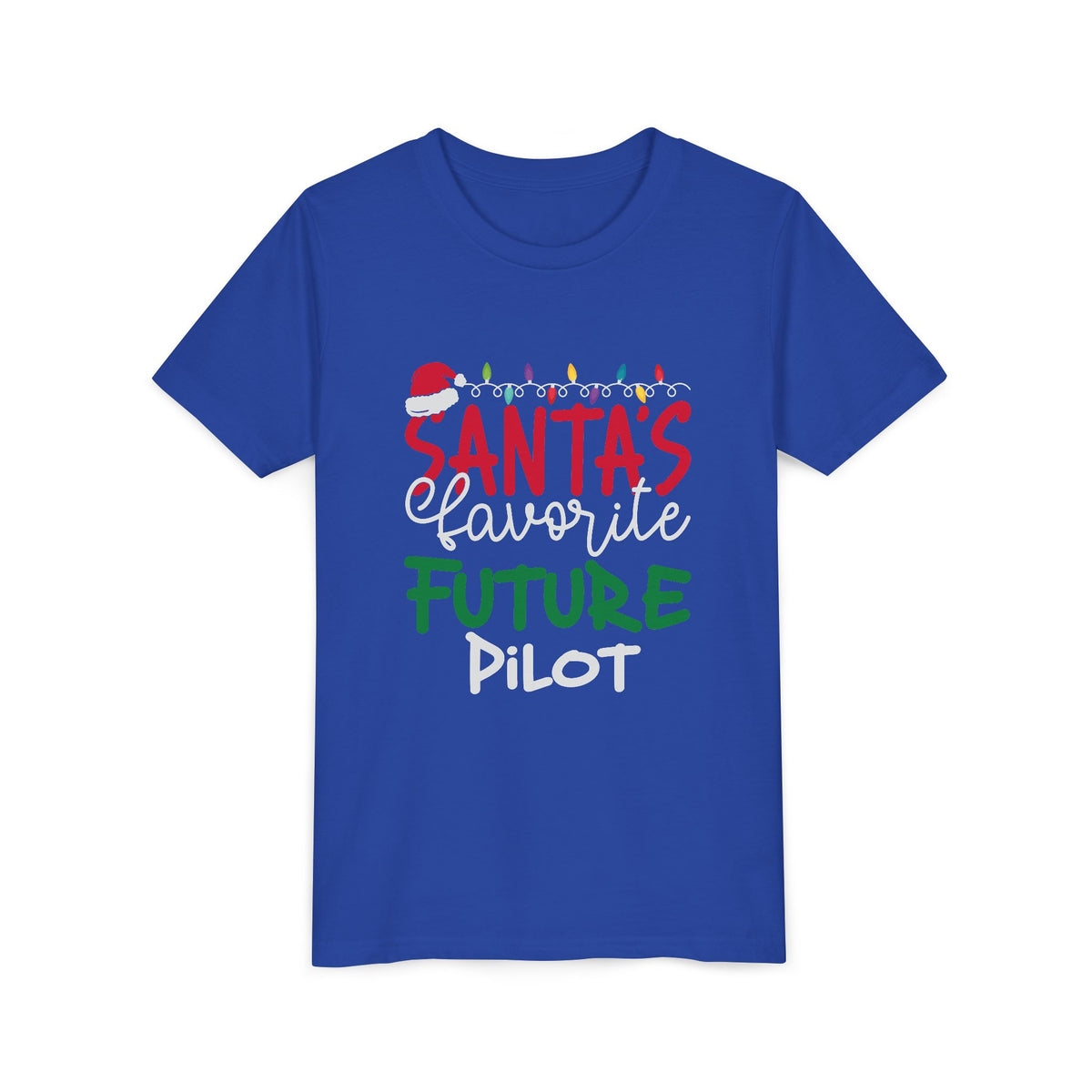 Santa’s favourite future pilot  - Unisex Youth Short Sleeve Tee