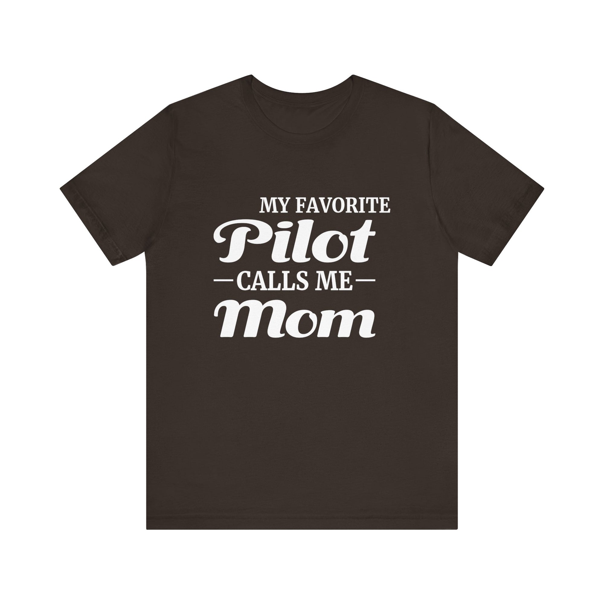 My Favorite Pilot Calls Me Mom Unisex Jersey Tee - Perfect for Aviation Enthusiasts