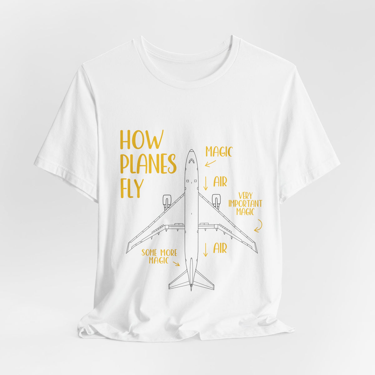 How Planes Fly?  - Unisex Jersey Tee
