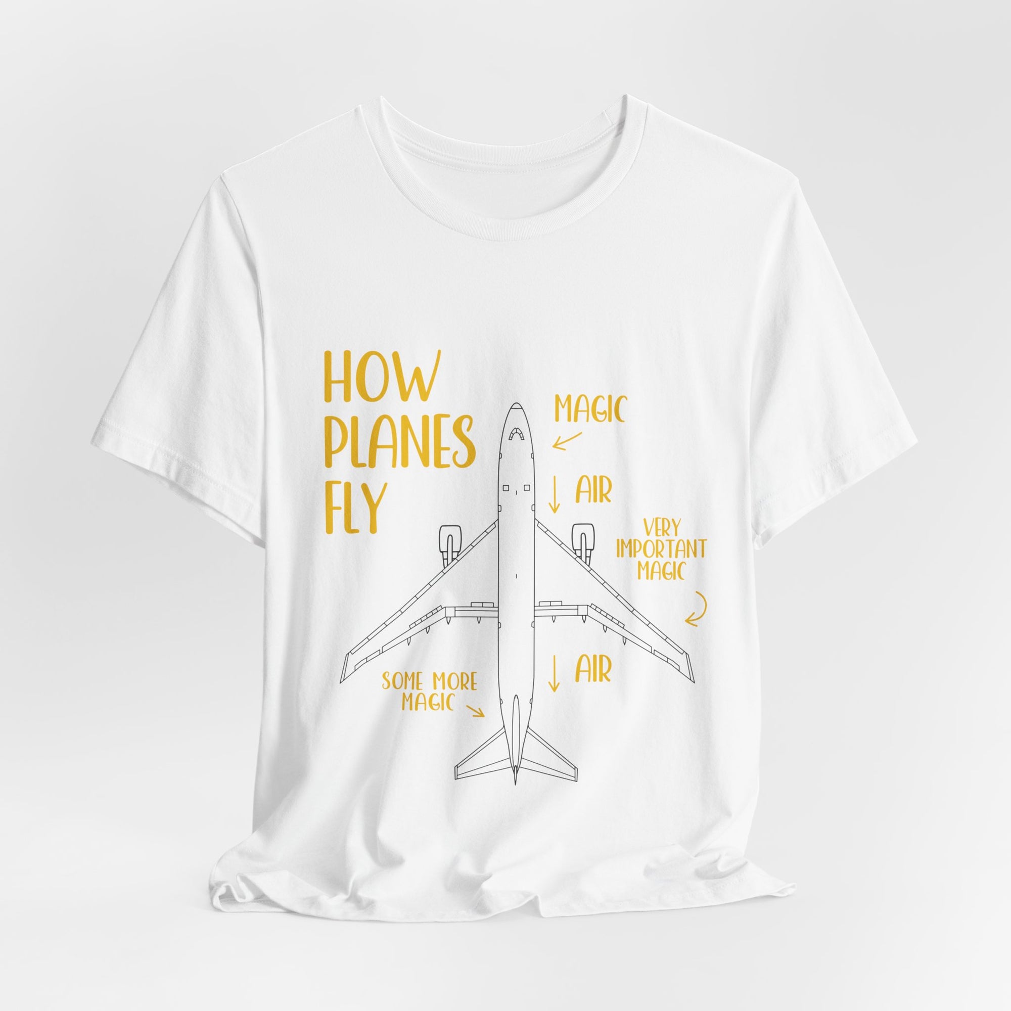 How Planes Fly?  - Unisex Jersey Tee