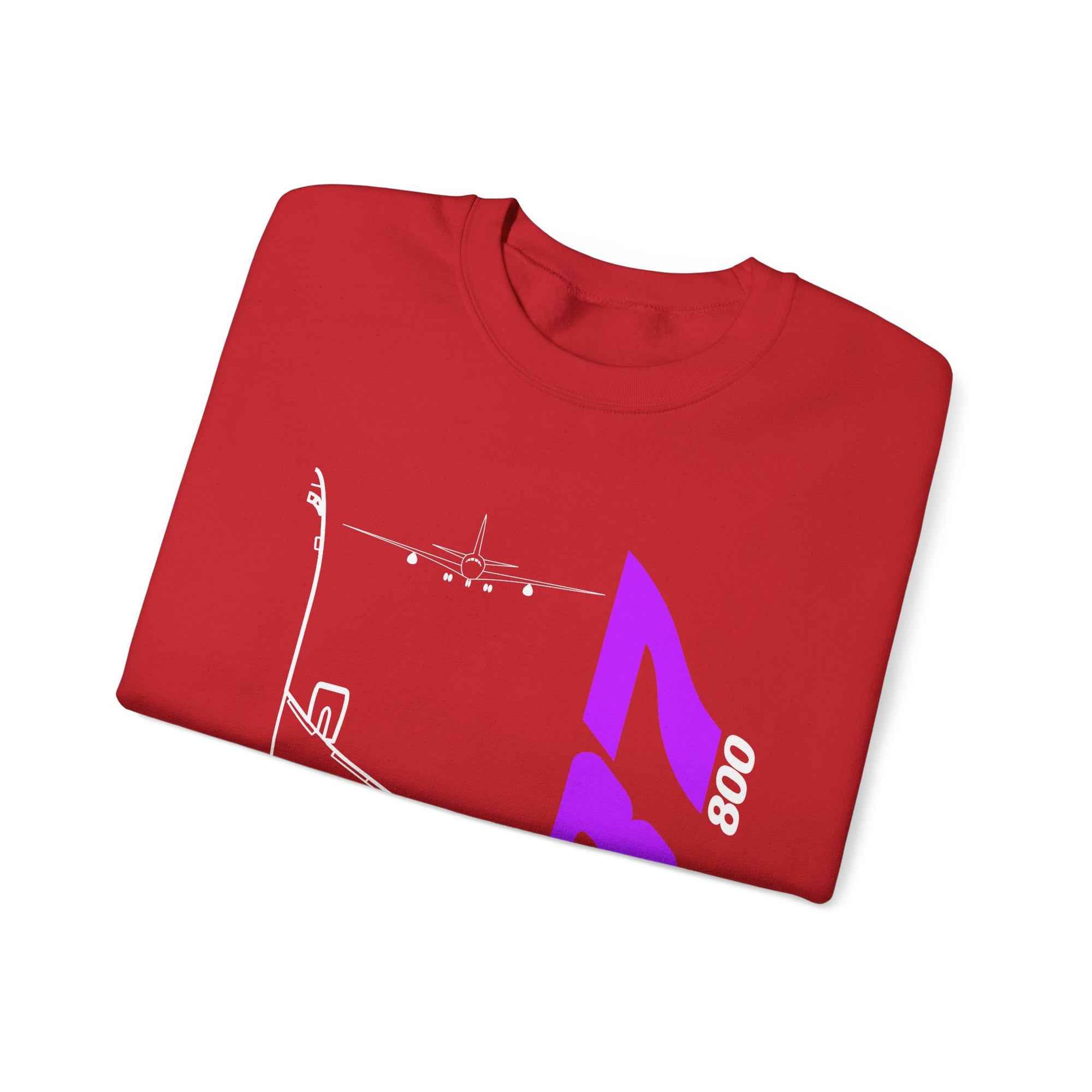 Boeing 737-800  Crewneck Sweatshirt - Travel Inspiring Cozy Apparel