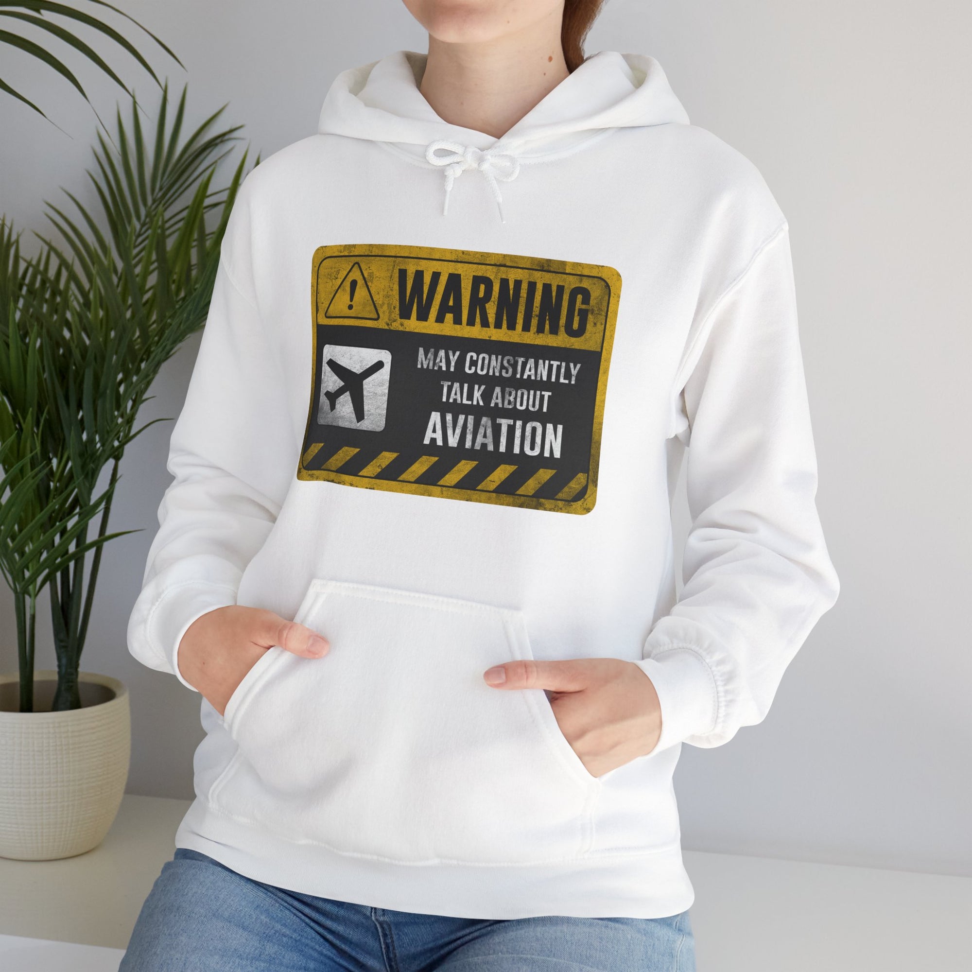 Warning May Constantly Talk About Aviation  - Pullover Hoodie