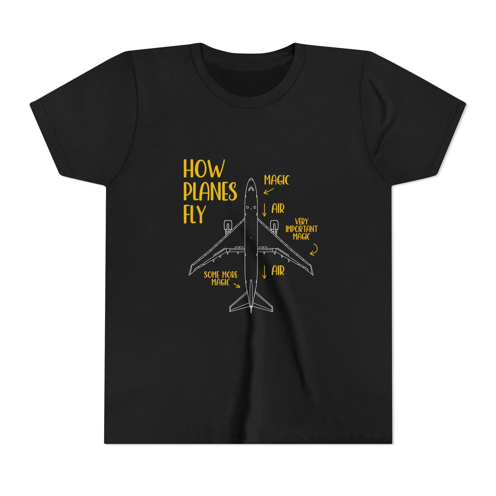 How Planes Fly?   - Unisex Youth Short Sleeve Tee