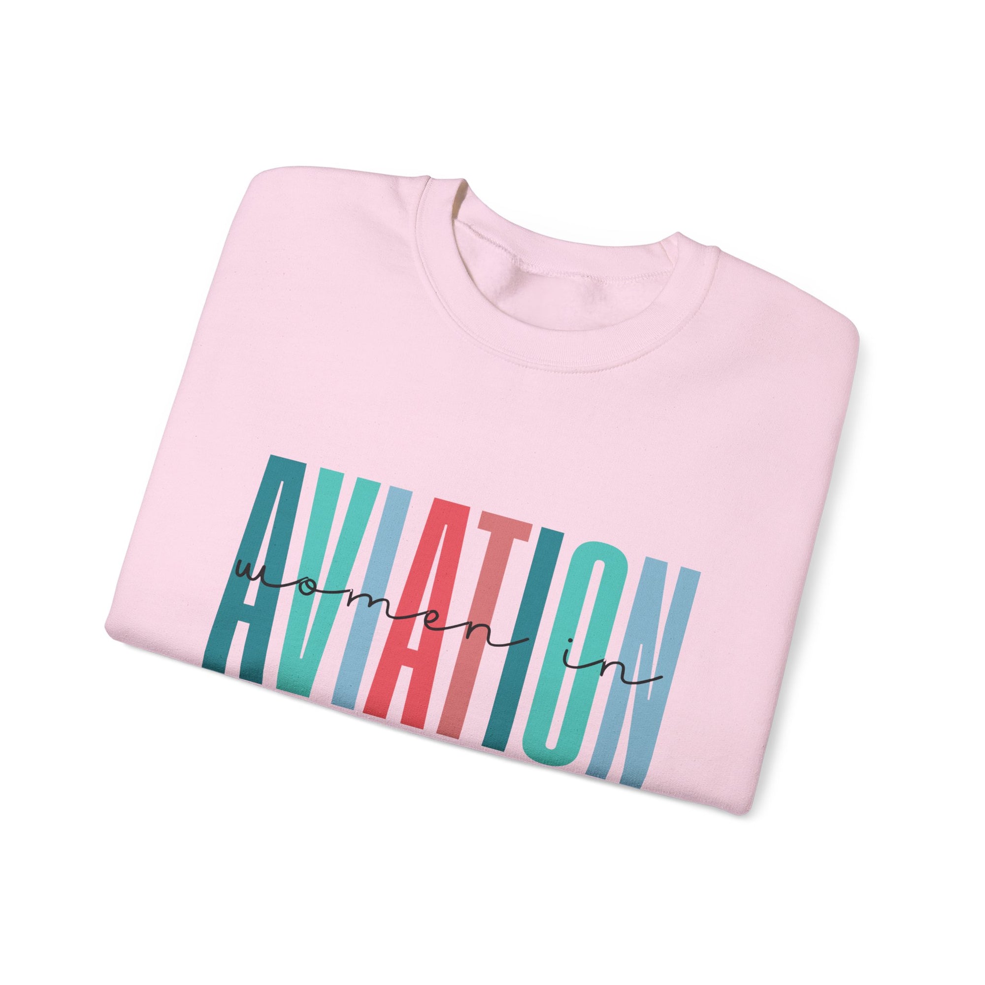Woman In Aviation Crewneck Sweatshirt - Travel Inspiring Cozy Apparel