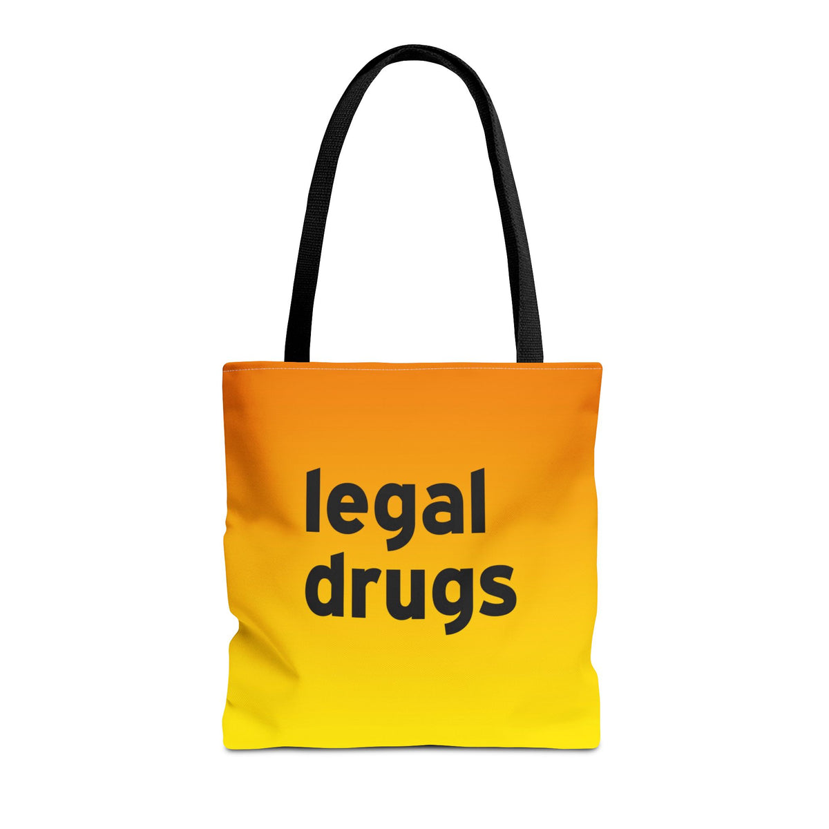 Legal Drugs Tote Bag — Printed Green Travel Tote