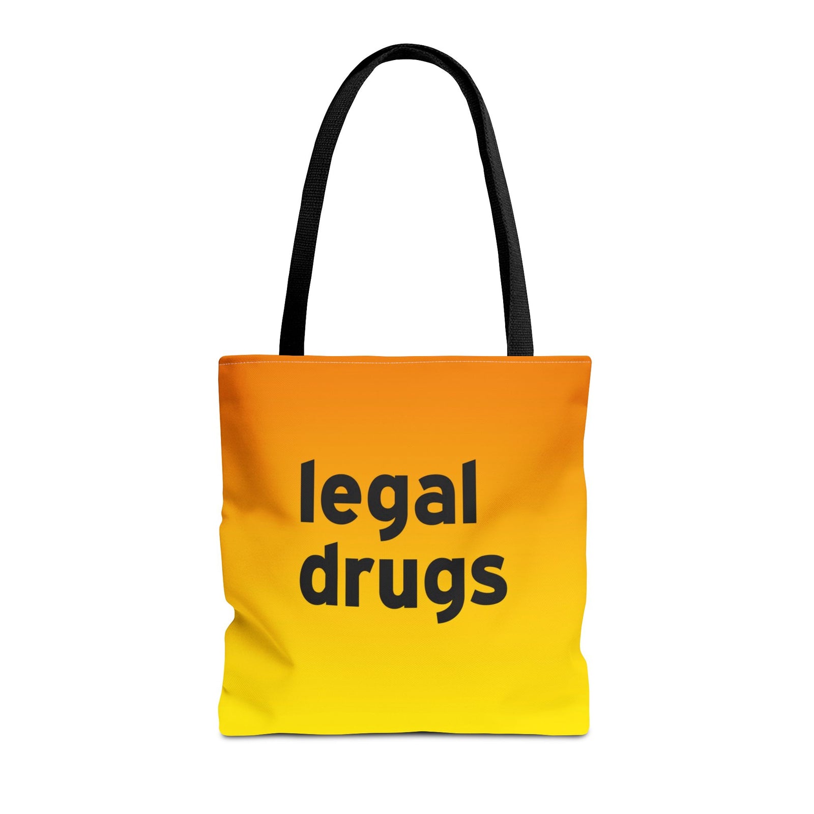 Legal Drugs Tote Bag — Printed Green Travel Tote