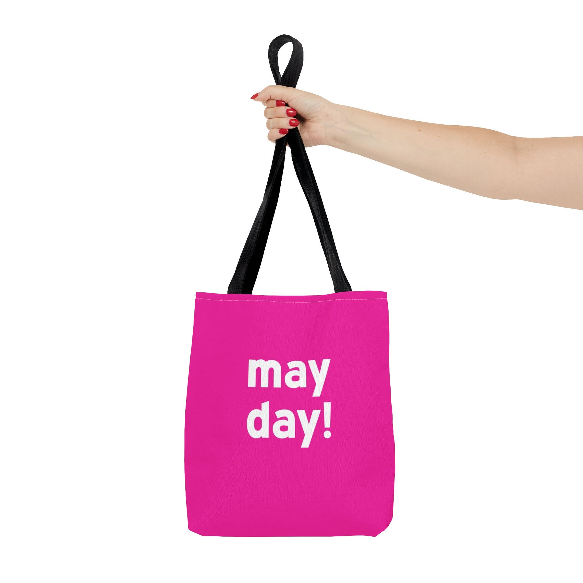 May Day! Tote Bag — Printed Green Travel Tote