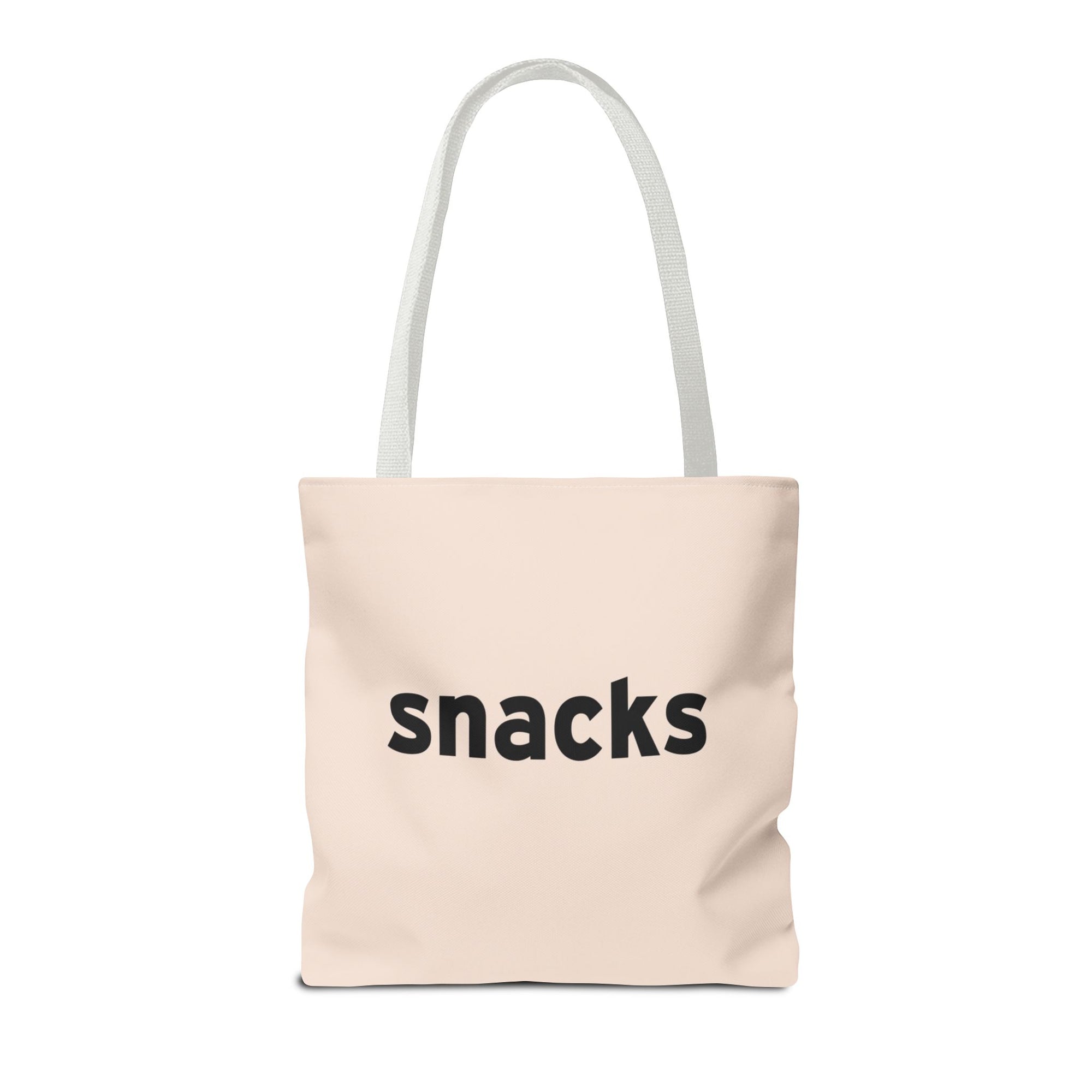 Snacks Tote Bag — Printed Green Travel Tote