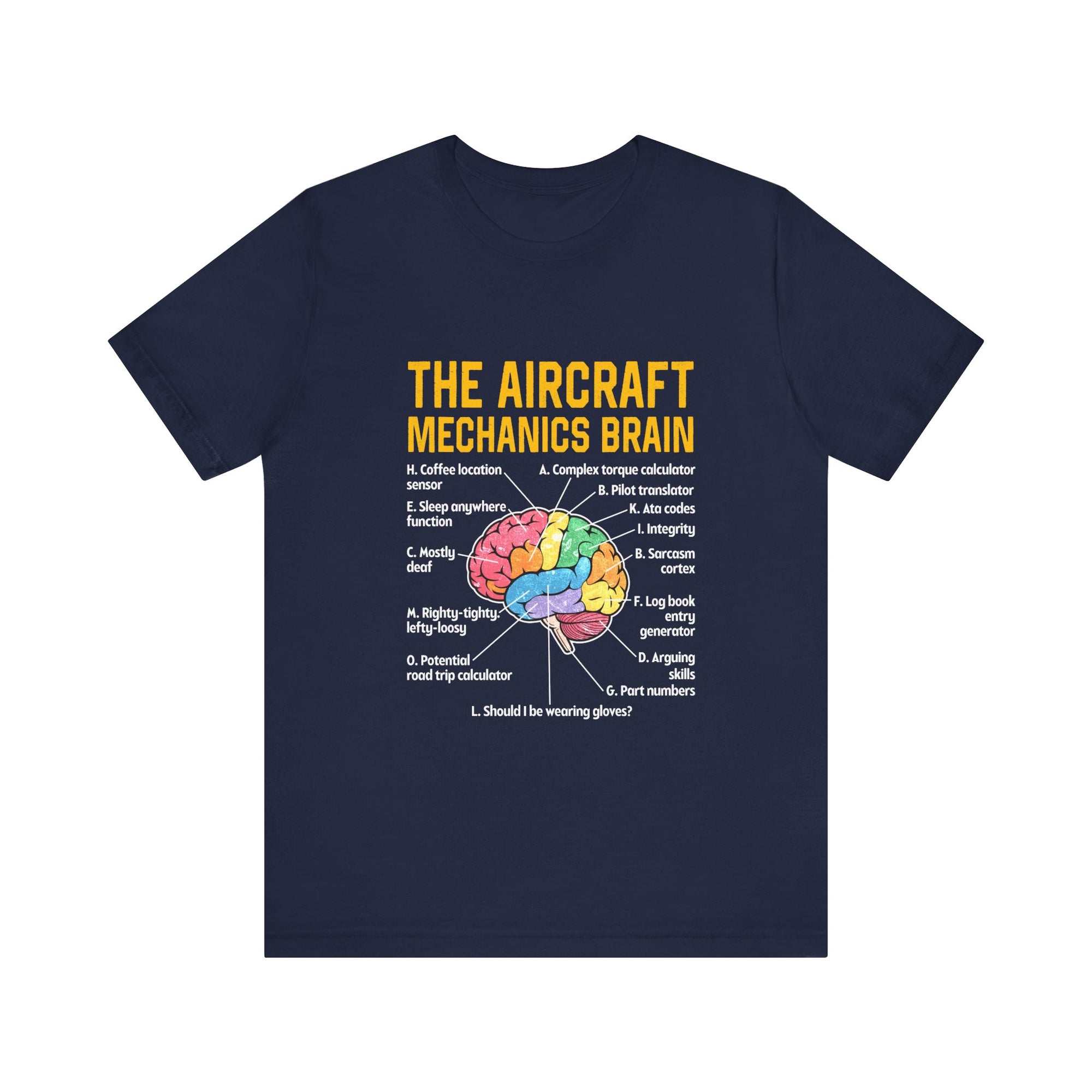 The Aircraft Mechanics Brain   - Unisex Jersey Tee
