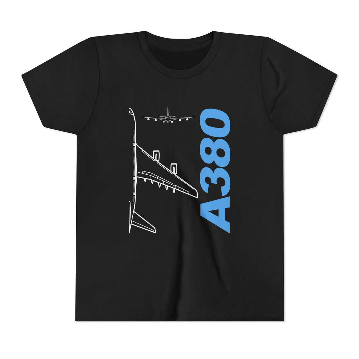 Airbus A380 - Unisex Youth Short Sleeve Tee