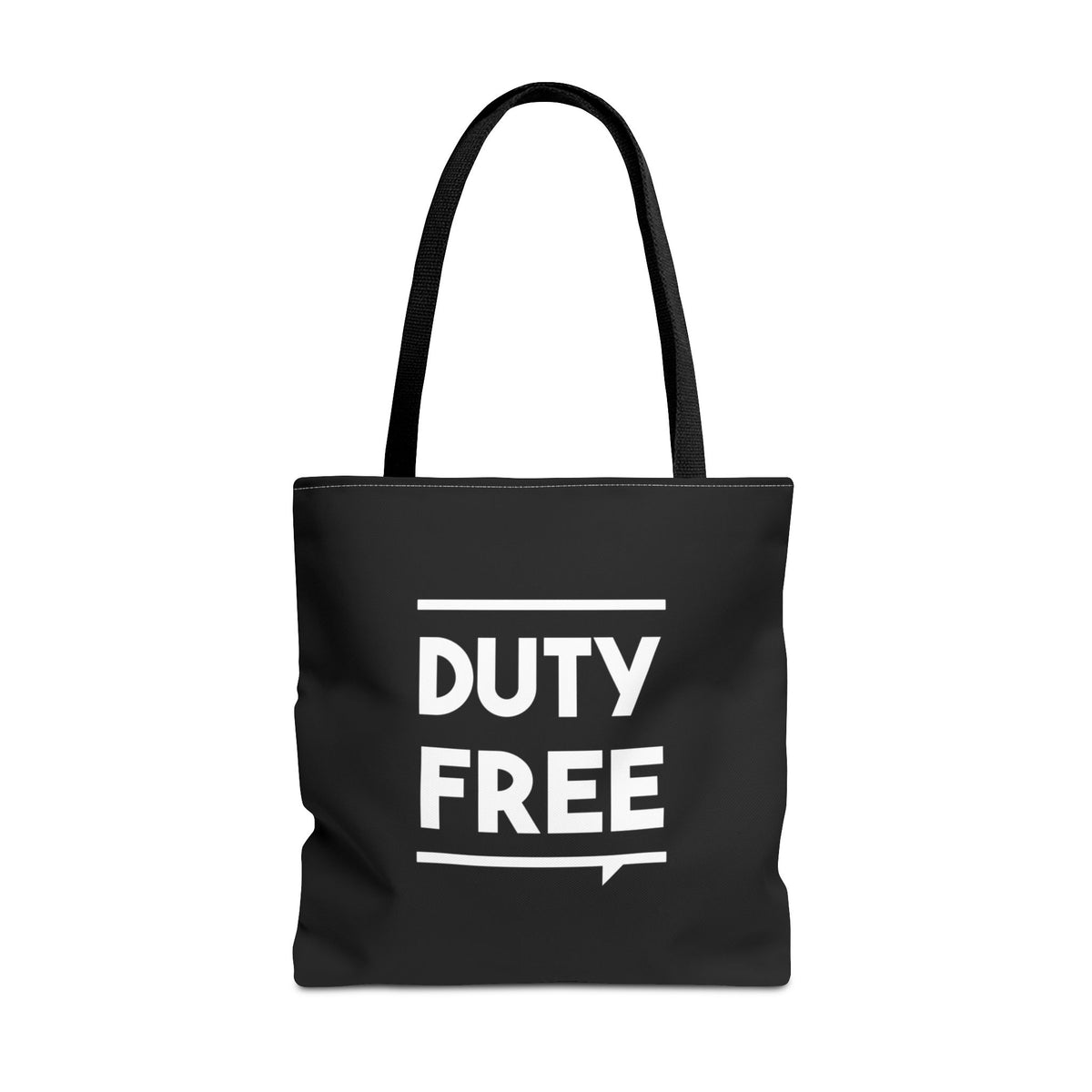 Duty Free Tote Bag — Printed Green Travel Tote