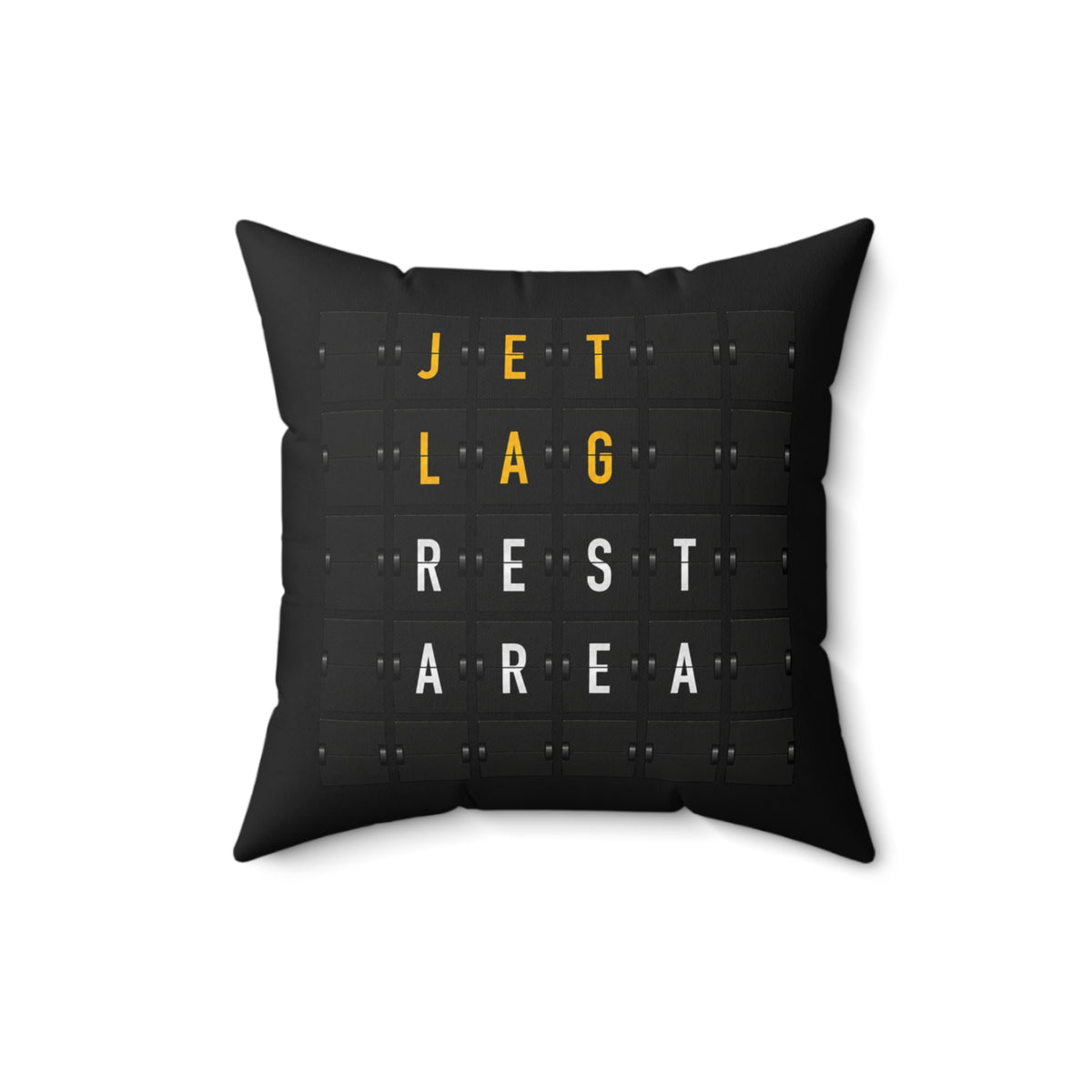 Jet Lag Rest Area - Spun Polyester Square Pillow