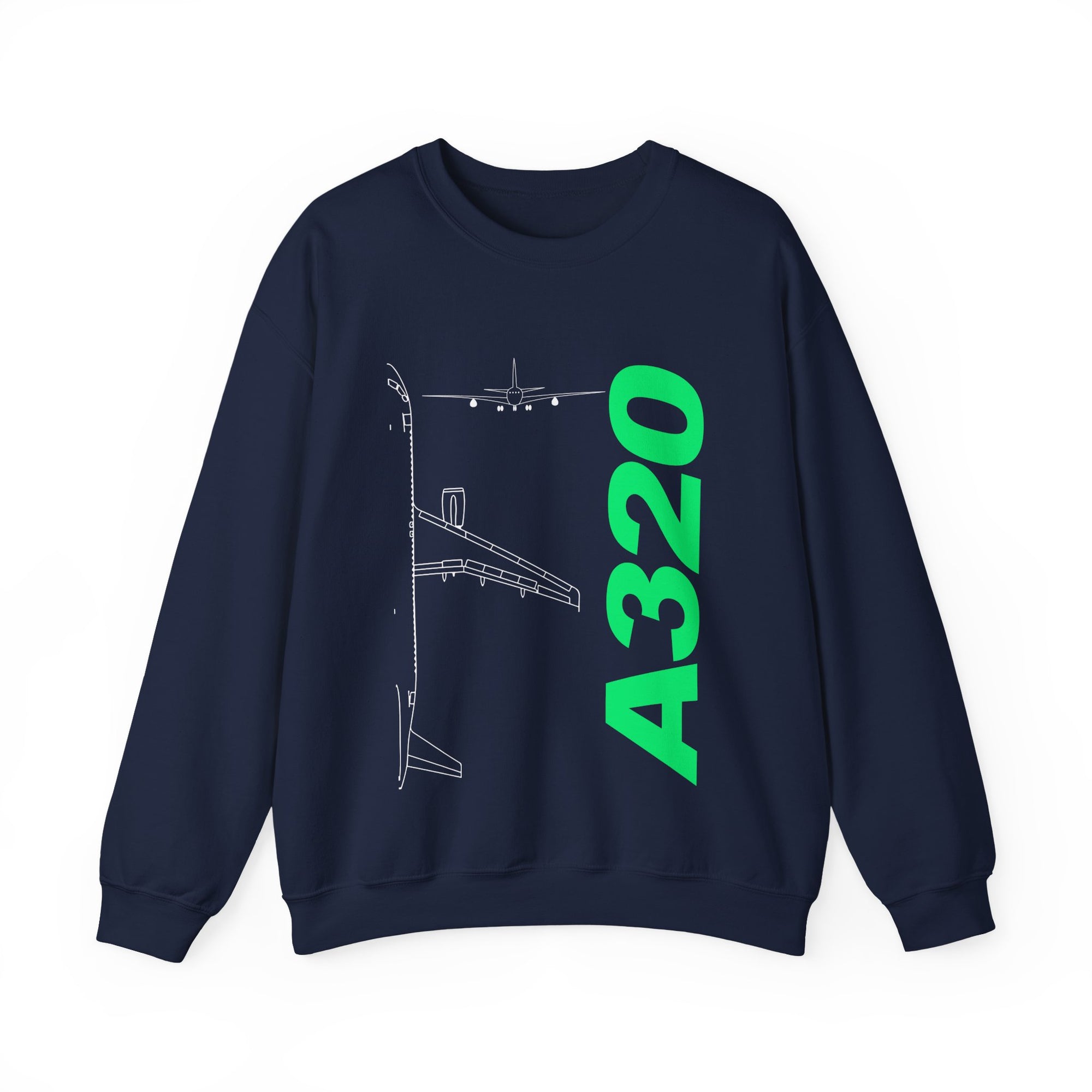 Airbus A320 Crewneck Sweatshirt - Travel Inspiring Cozy Apparel