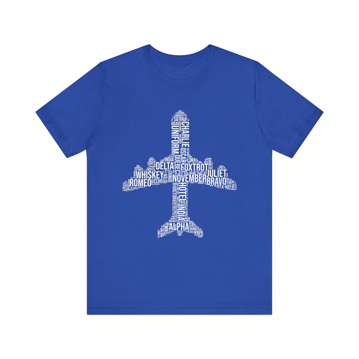 Airplane Typography  - Unisex Jersey Tee