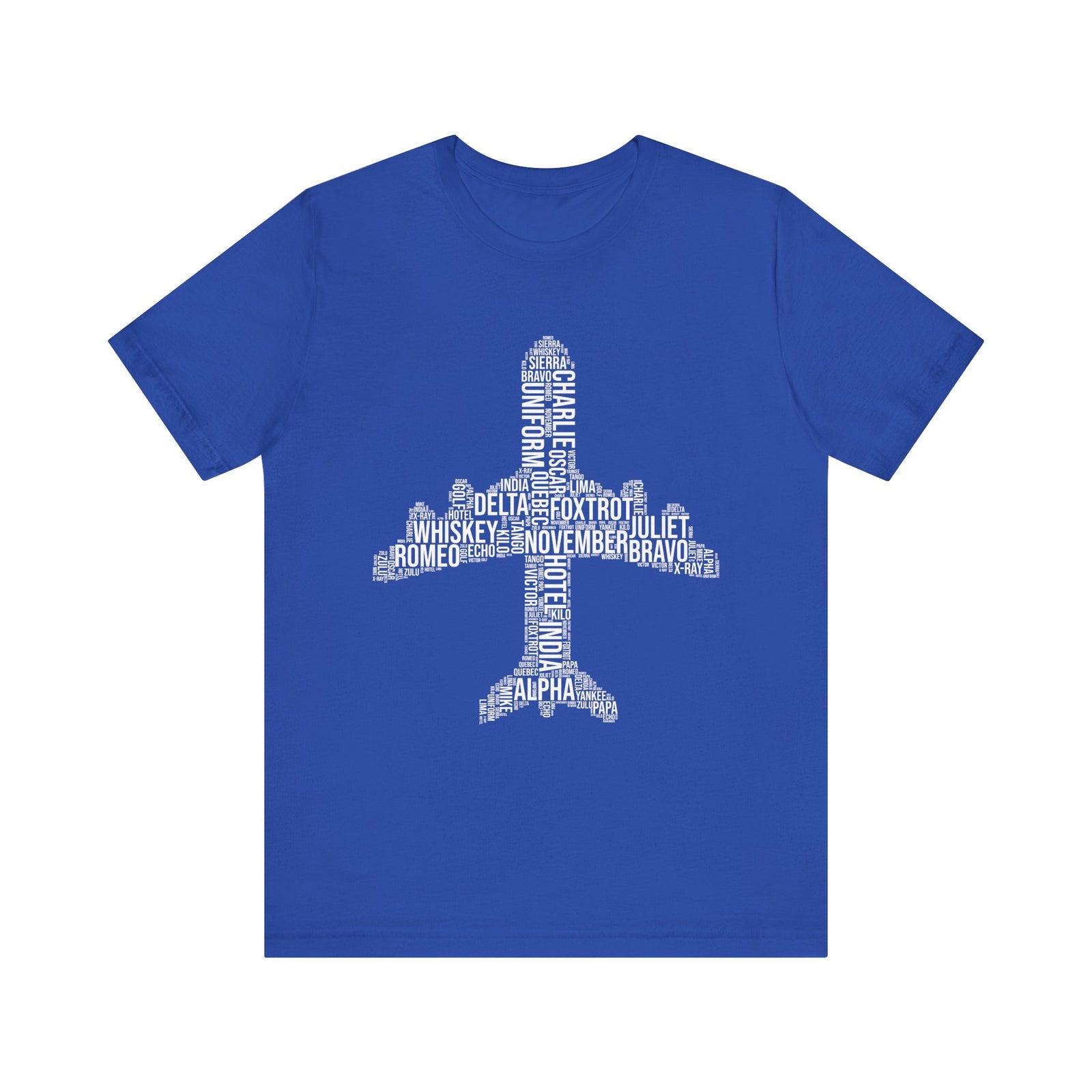 Airplane Typography  - Unisex Jersey Tee