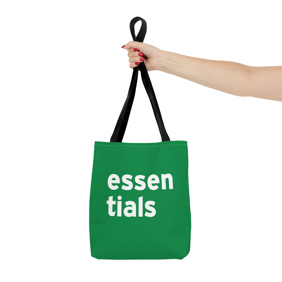 Essentials Tote Bag — Printed Green Travel Tote