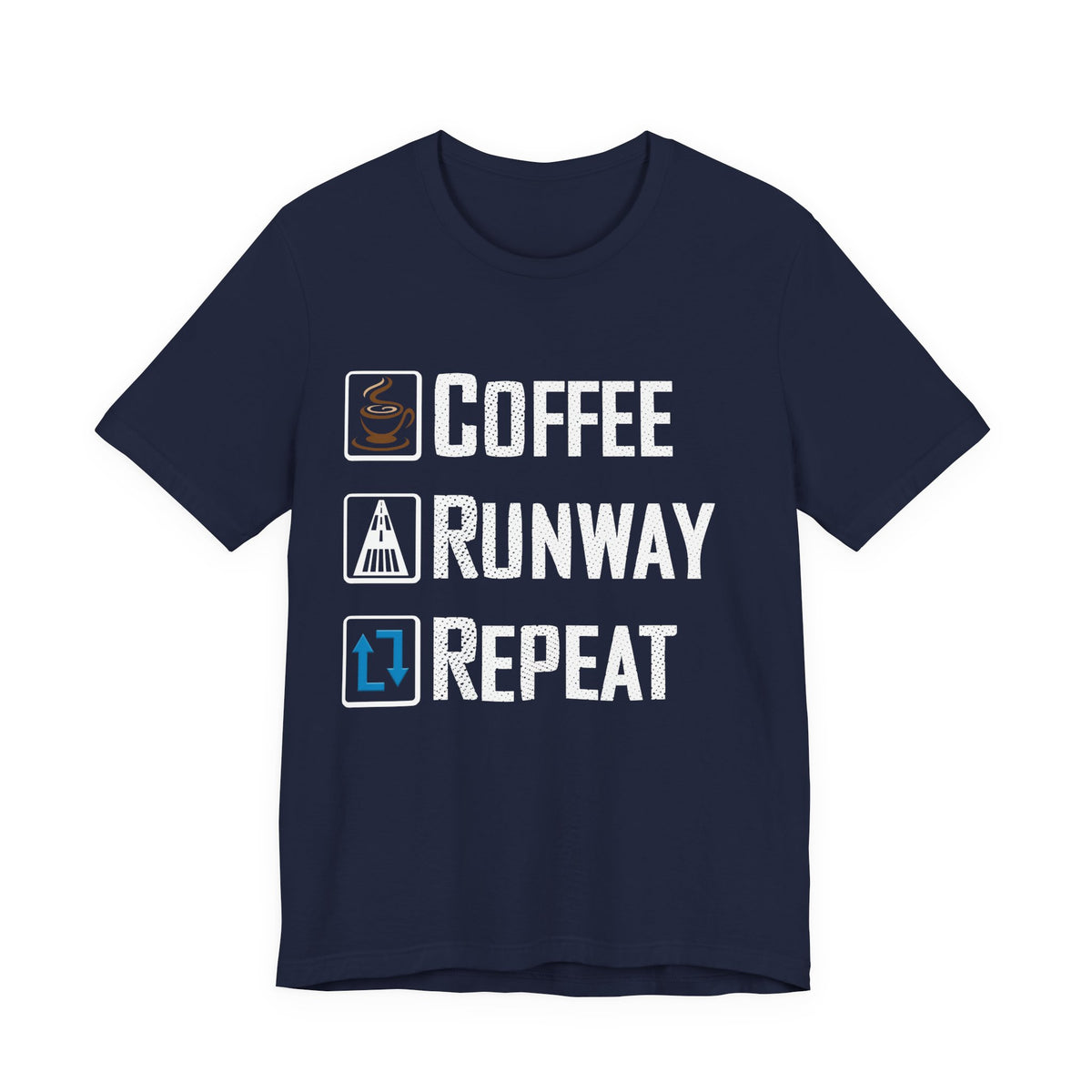 Coffee Runway Repeat - Unisex Jersey Tee