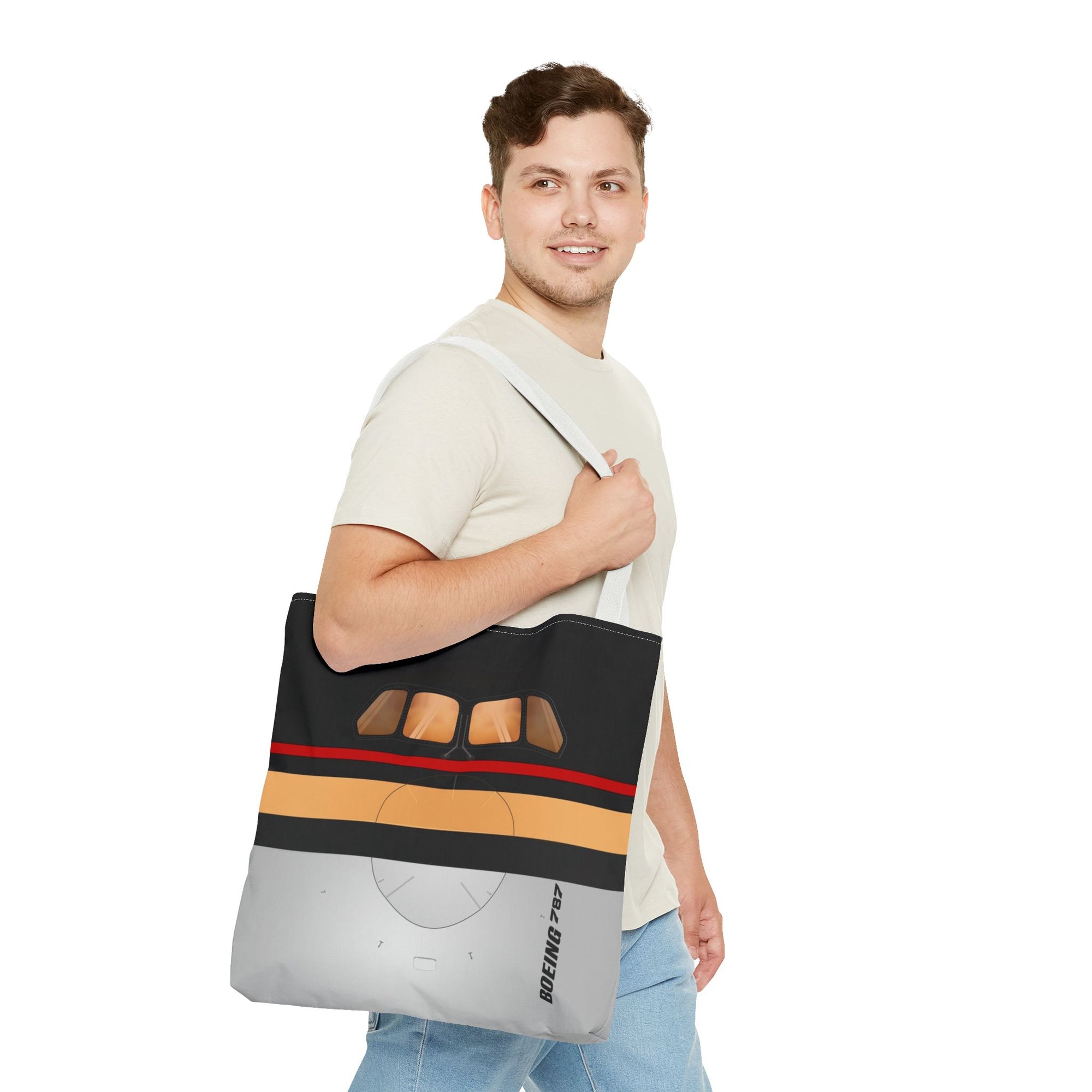 Royal Jordanian 787 Tote Bag — Printed Green Travel Tote
