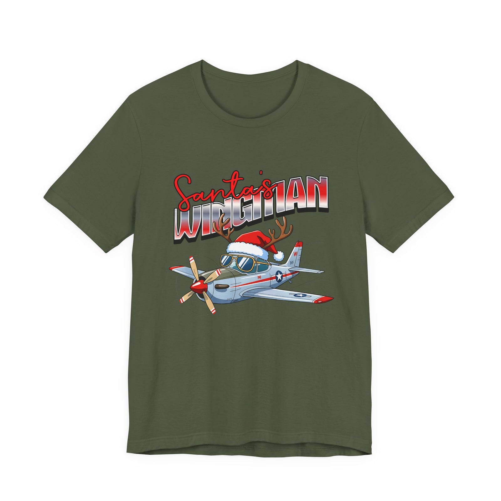 Santa’s wingman Unisex Jersey Tee - Perfect for Aviation Enthusiasts