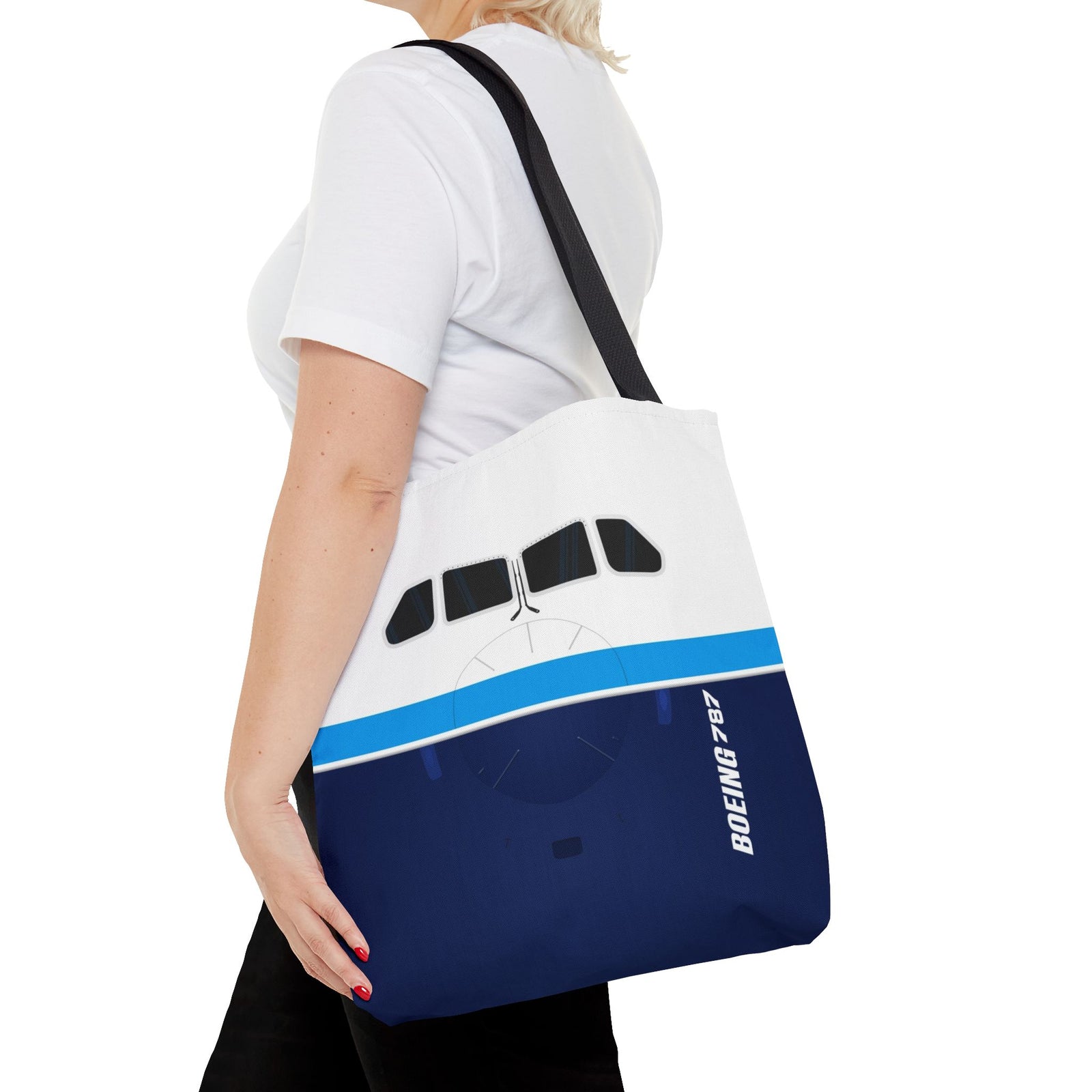 787 Tote Bag — Printed Green Travel Tote