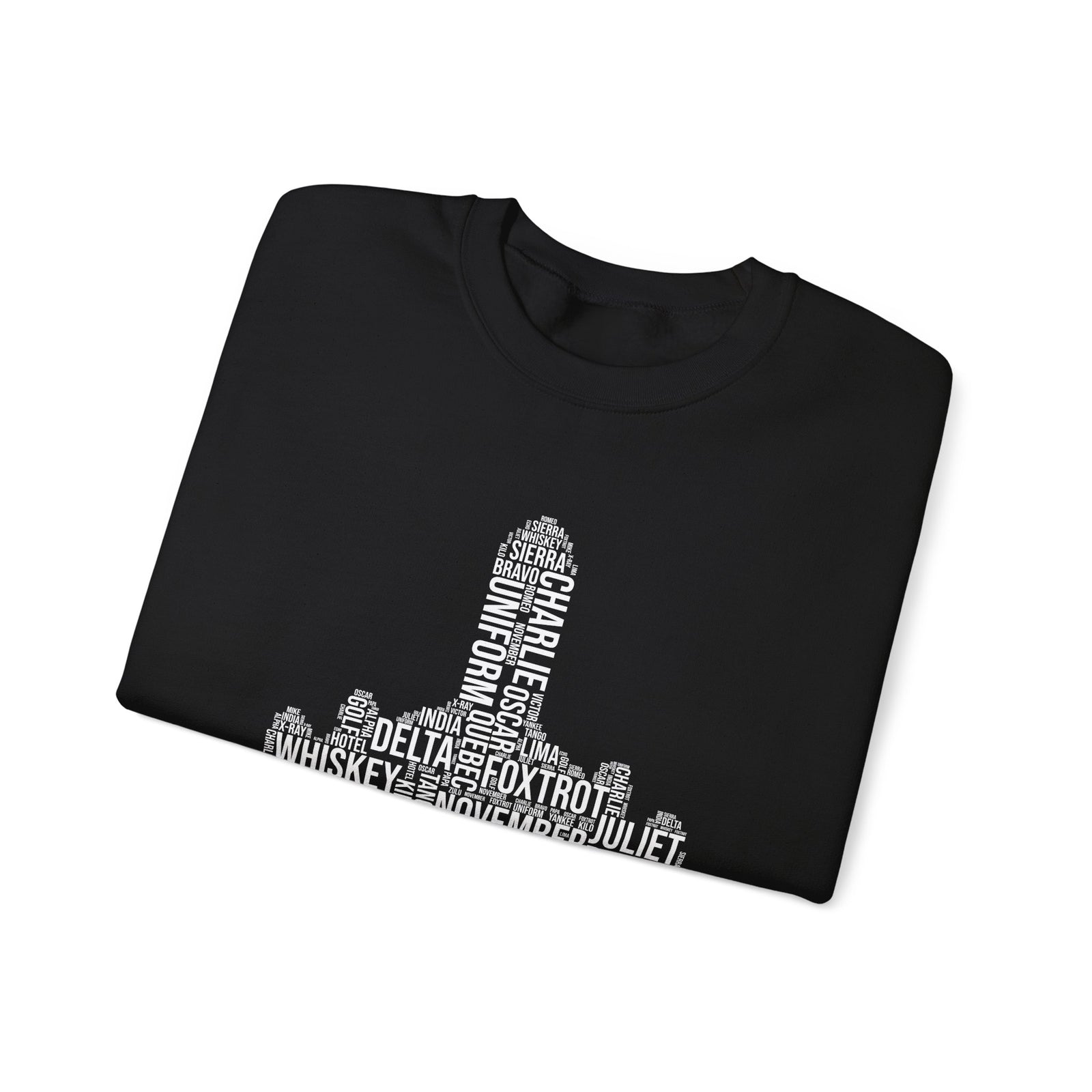 Airplane Typography  -  Unisex Crewneck Sweatshirt