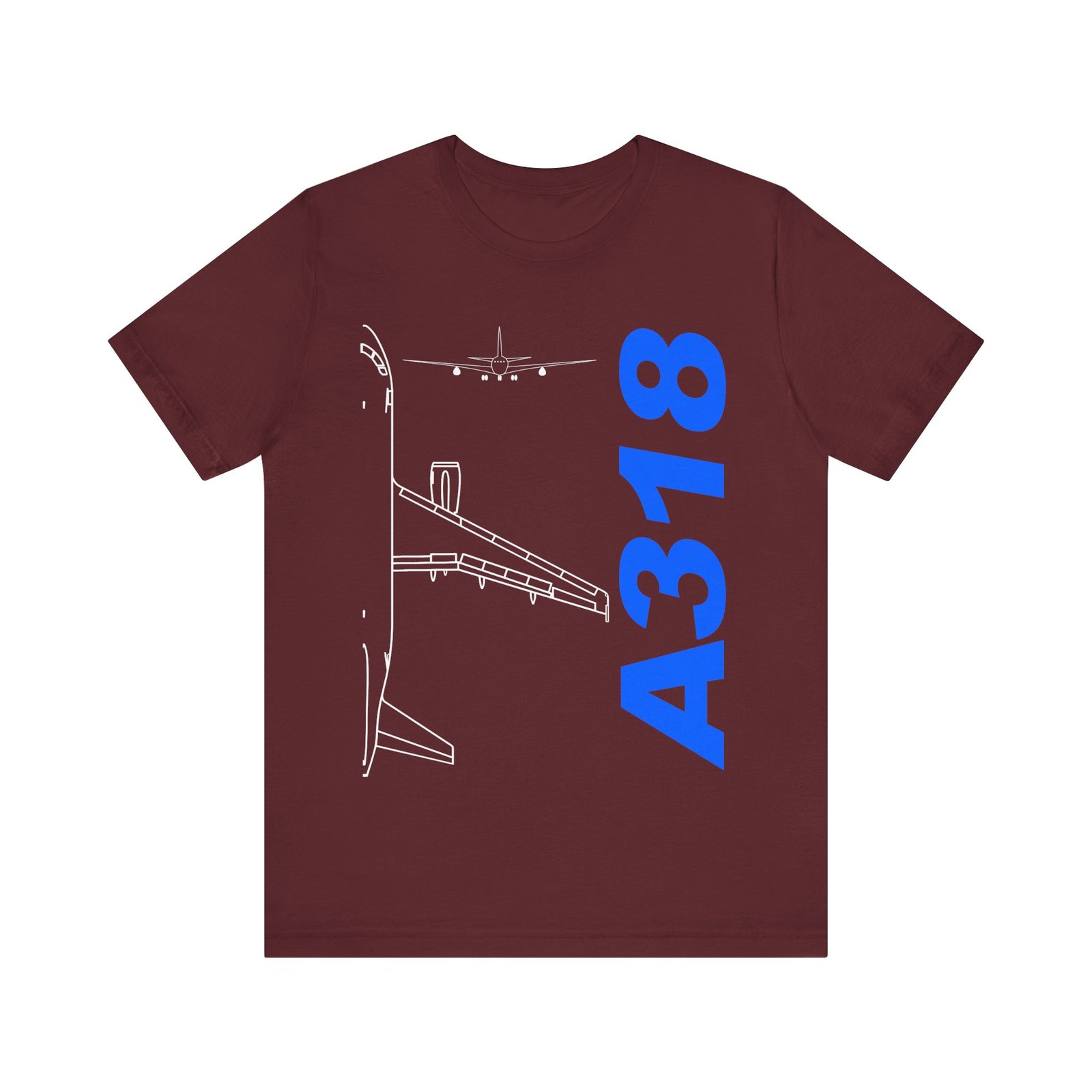Airbus A318 Unisex Jersey Tee - Perfect for Aviation Enthusiasts