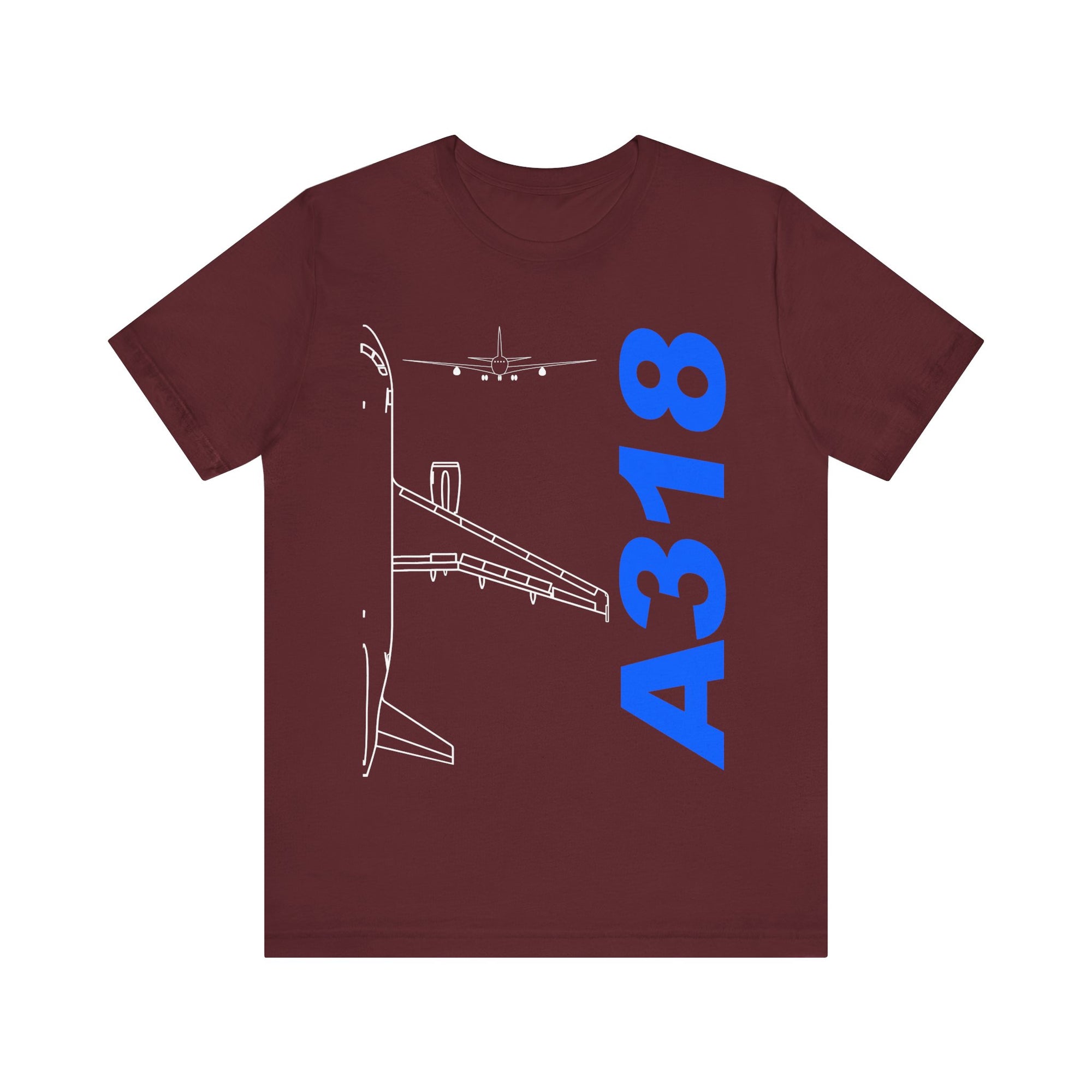 Airbus A318 Unisex Jersey Tee - Perfect for Aviation Enthusiasts