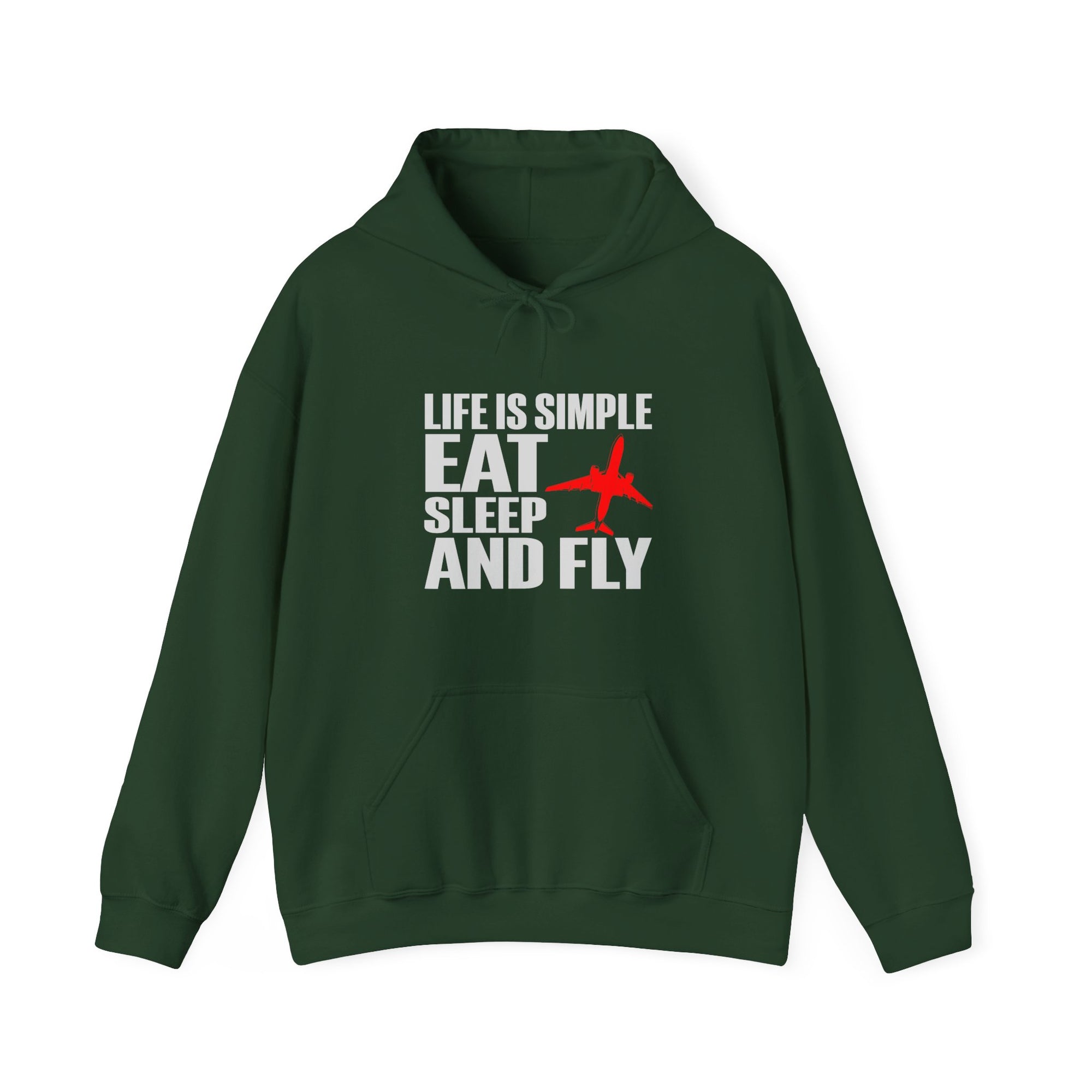 Life Is Simple Eat Sleep And Fly  - Pullover Hoodie