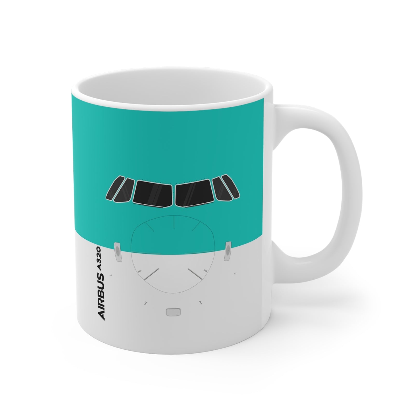 A320   - 11oz Ceramic Coffee Cup for Aviation Enthusiasts