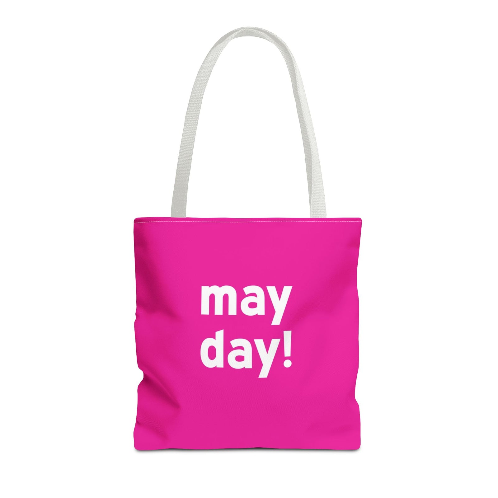 May Day! Tote Bag — Printed Green Travel Tote