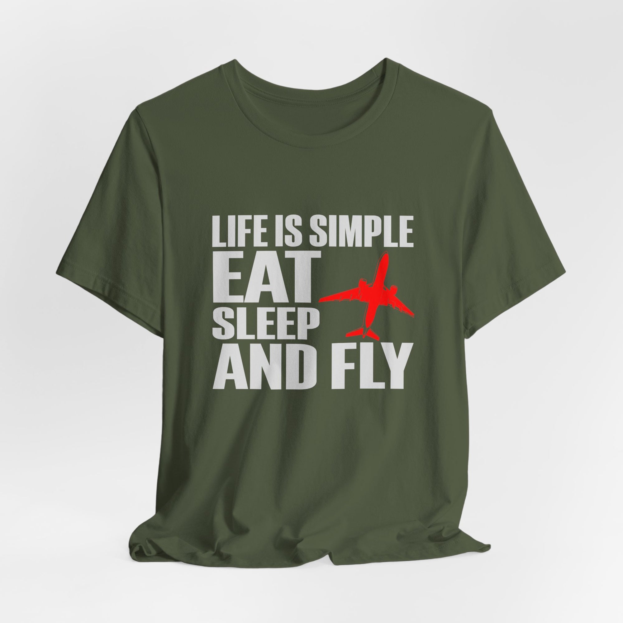 Life Is Simple  Unisex Jersey Tee - Perfect for Aviation Enthusiasts