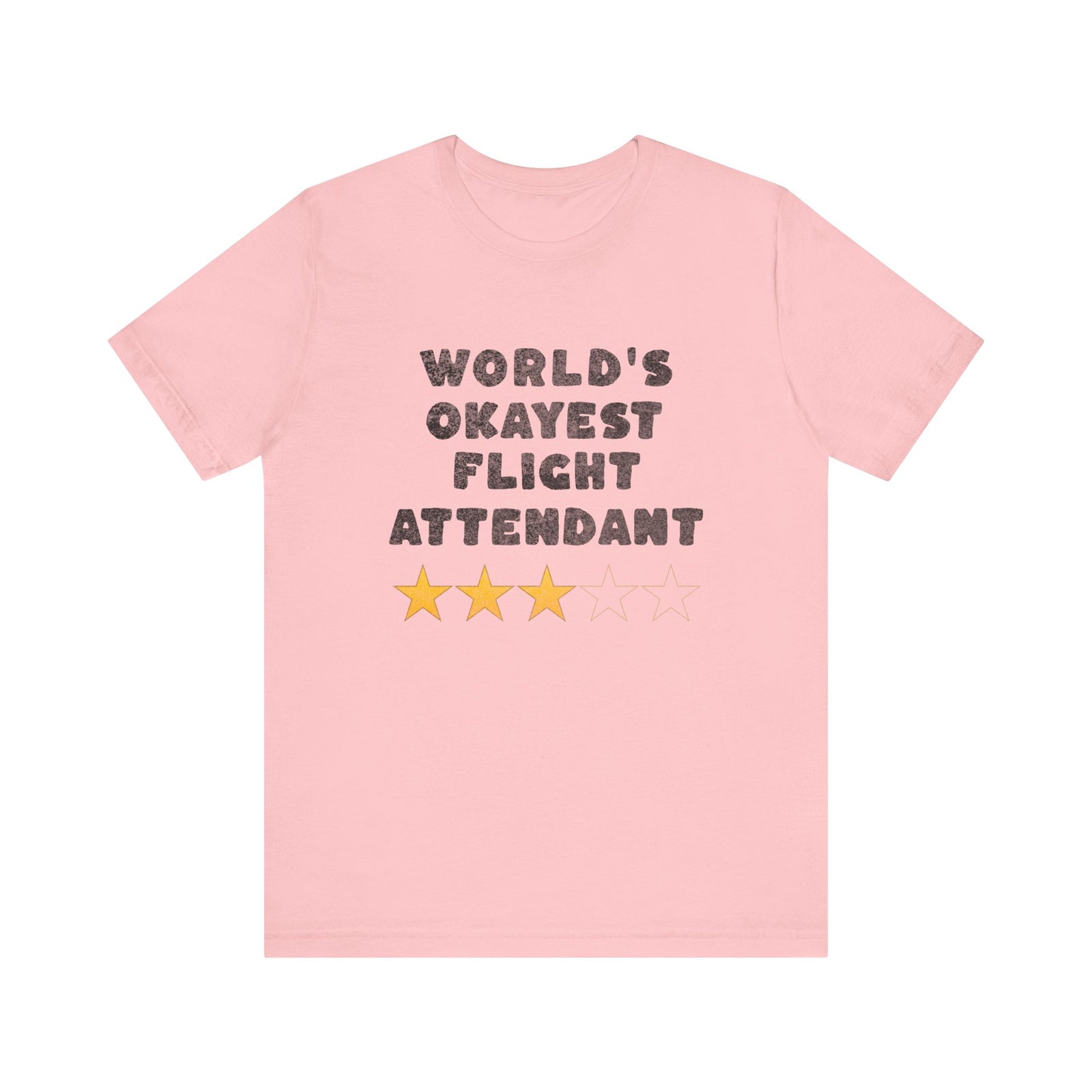 Worlds Okayest Flight Attendant  Unisex Jersey Tee - Perfect for Aviation Enthusiasts