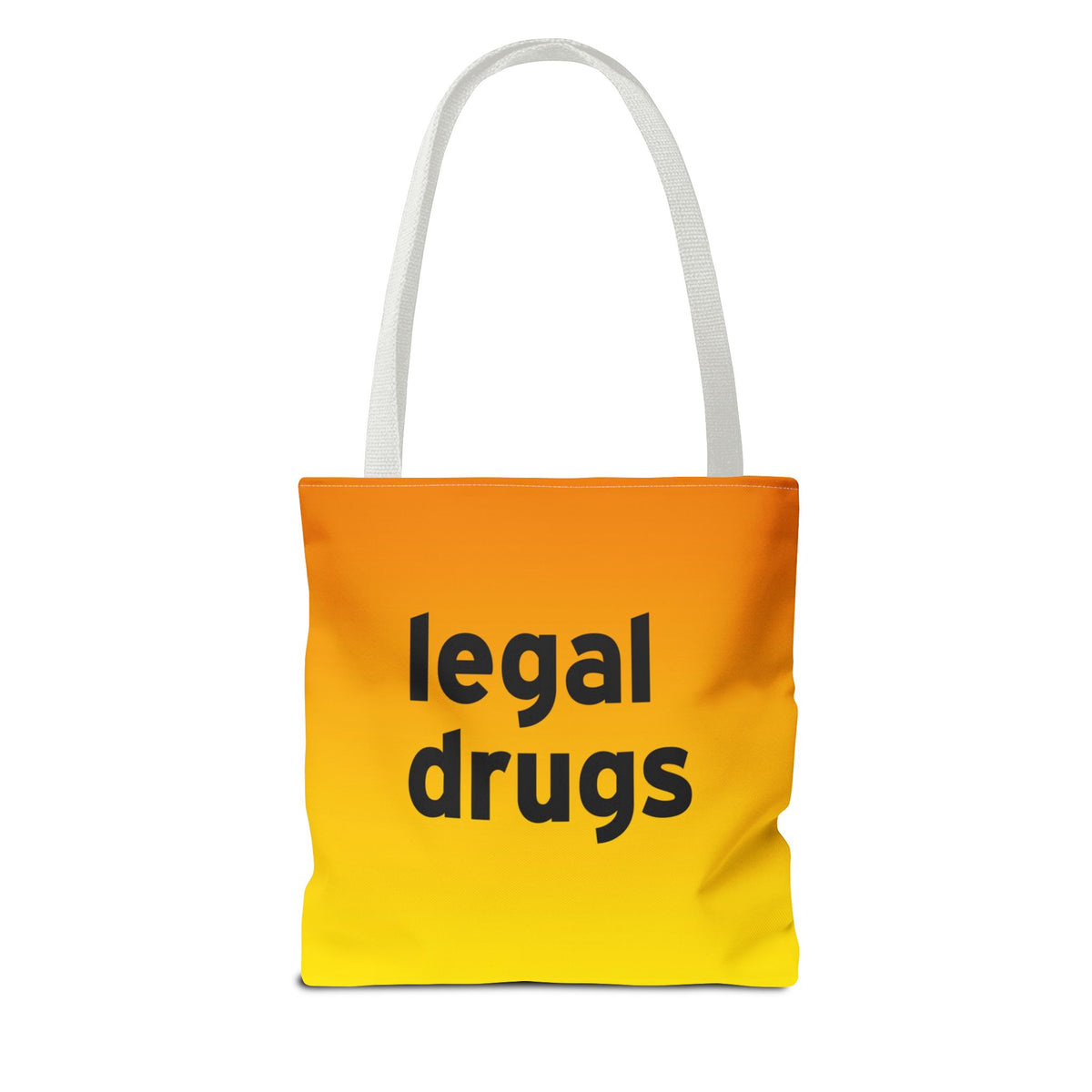 Legal Drugs Tote Bag — Printed Green Travel Tote