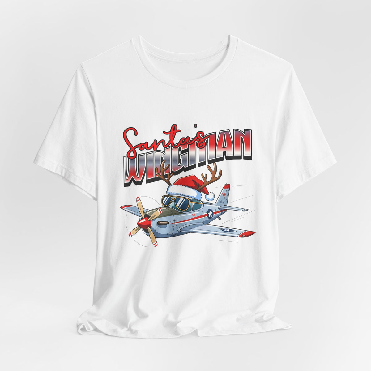 Santa’s wingman Unisex Jersey Tee - Perfect for Aviation Enthusiasts