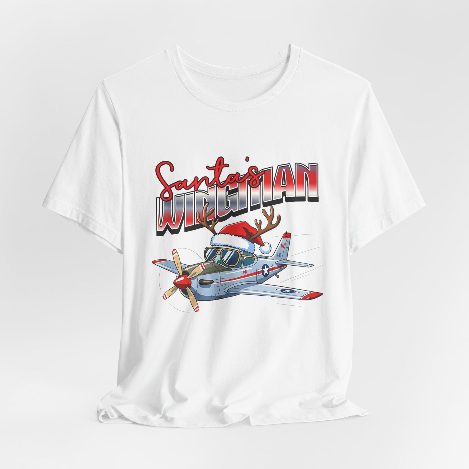 Santa’s wingman Unisex Jersey Tee - Perfect for Aviation Enthusiasts