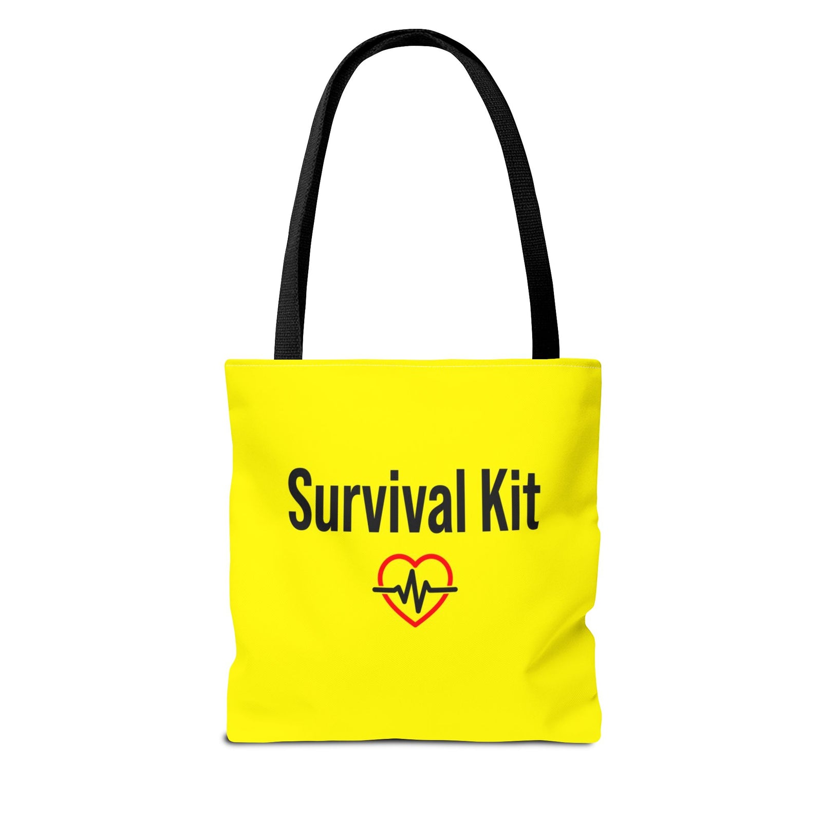 Survival Kit Tote Bag — Printed Green Travel Tote