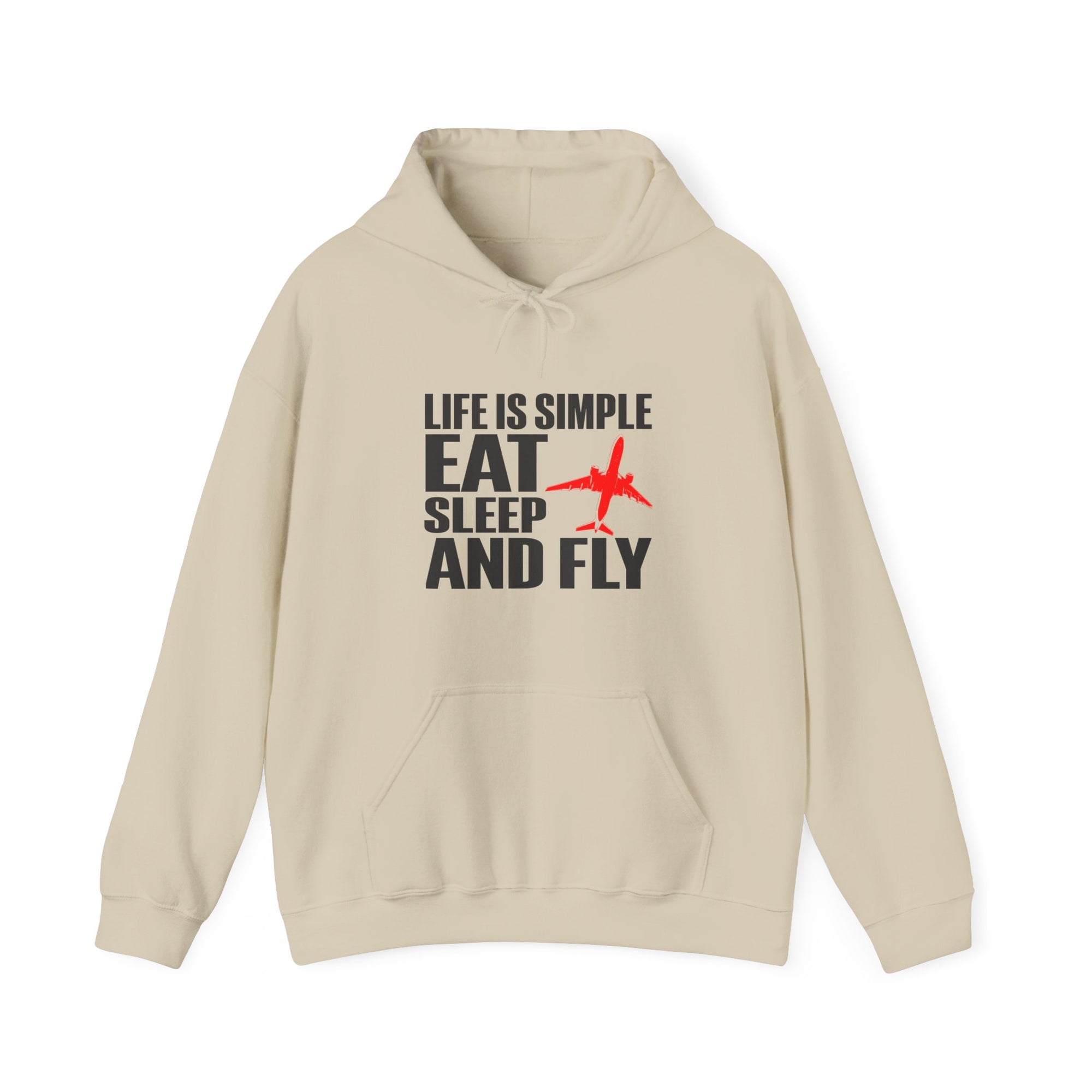 Life Is Simple Eat Sleep And Fly  - Pullover Hoodie