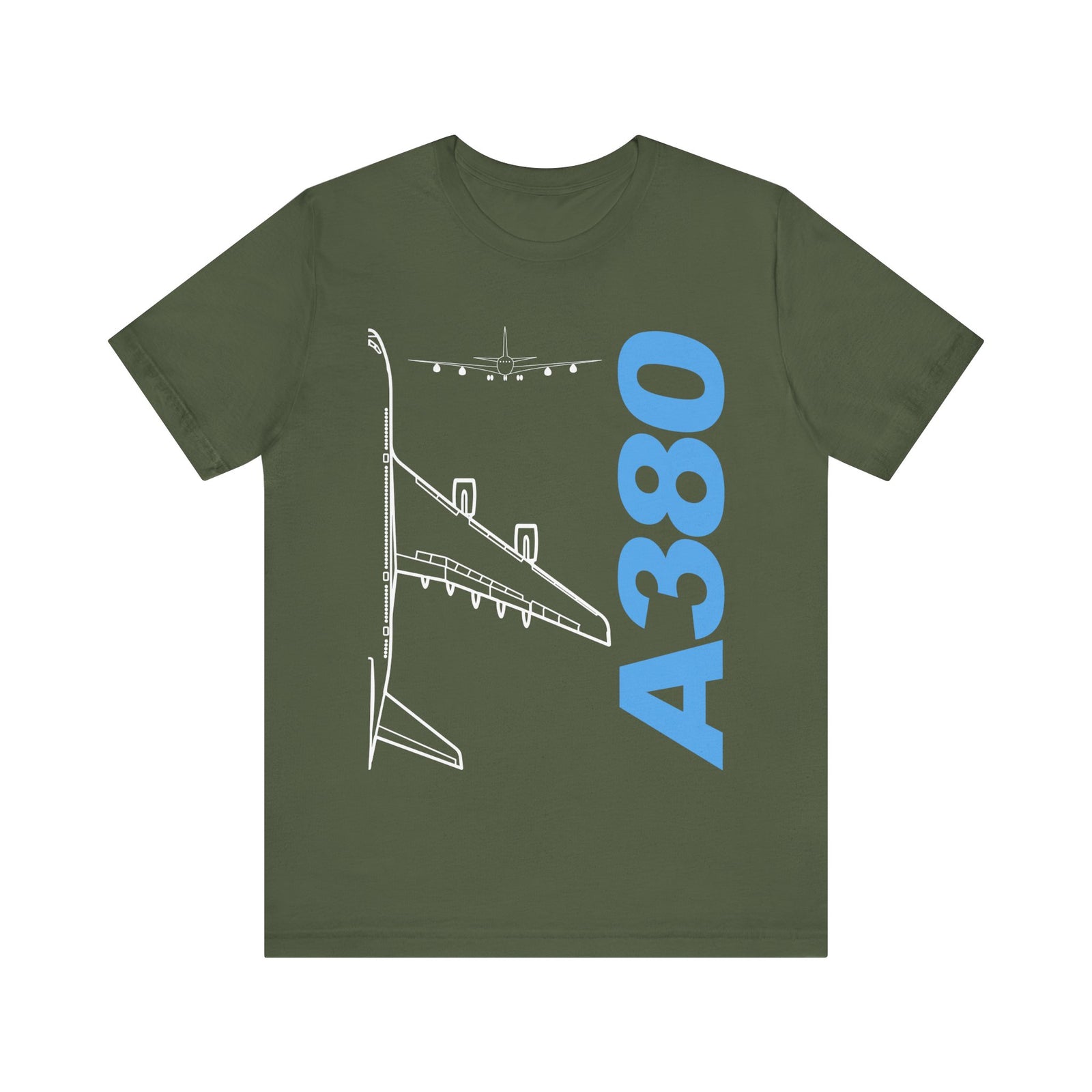 Airbus A380 Unisex Jersey Tee - Perfect for Aviation Enthusiasts