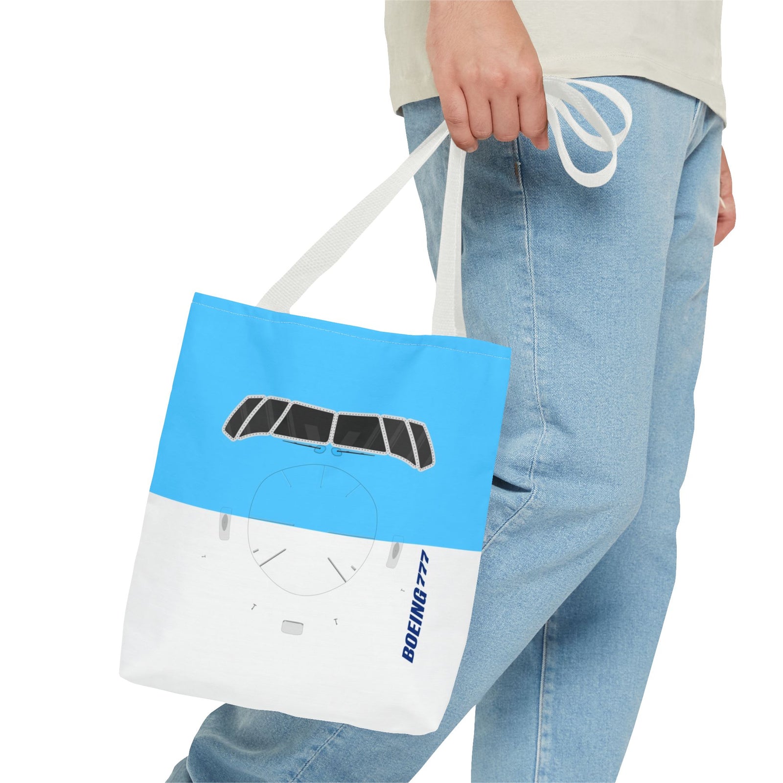 787 Tote Bag — Printed Green Travel Tote