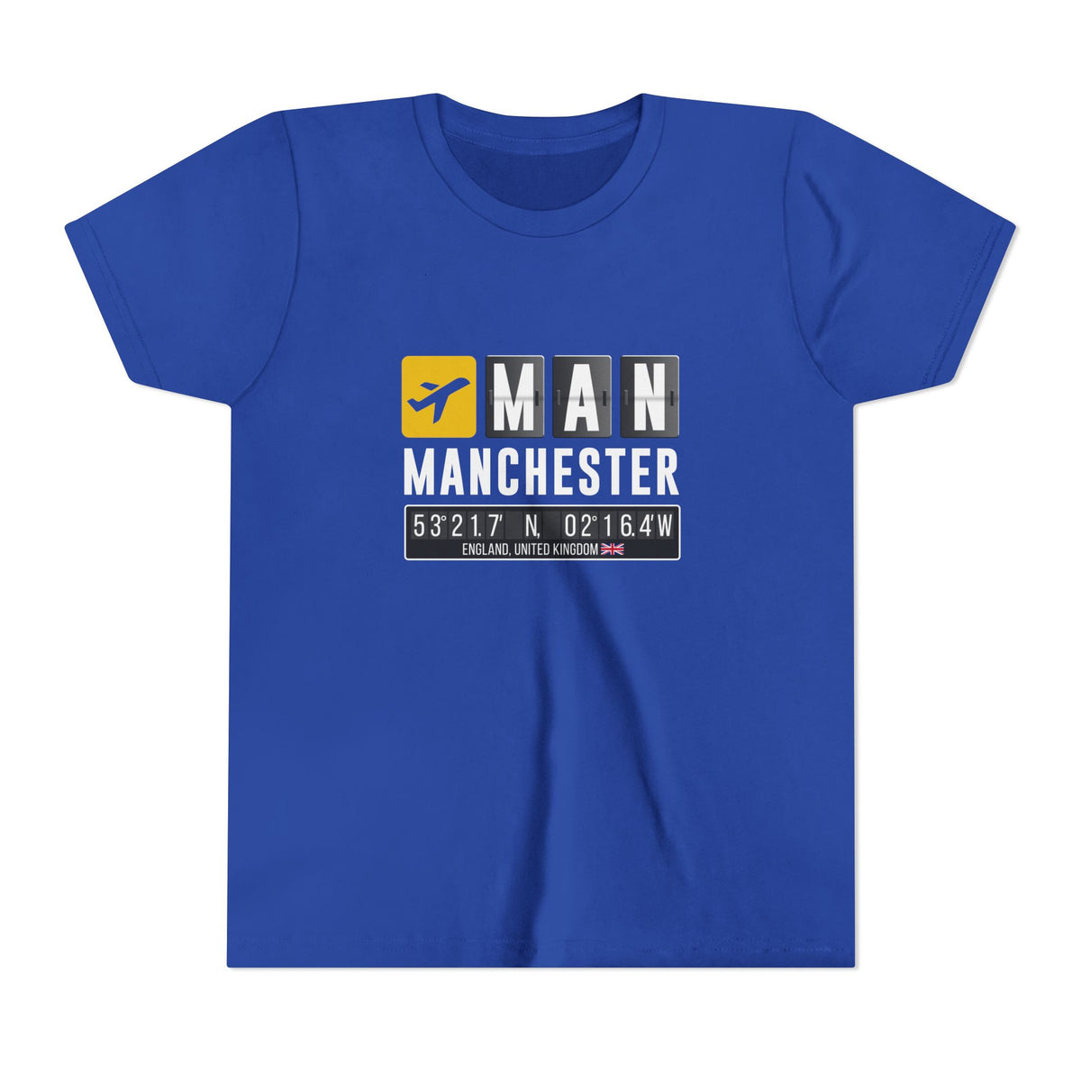 MAN Manchester Airport UK    - Unisex Youth Short Sleeve Tee
