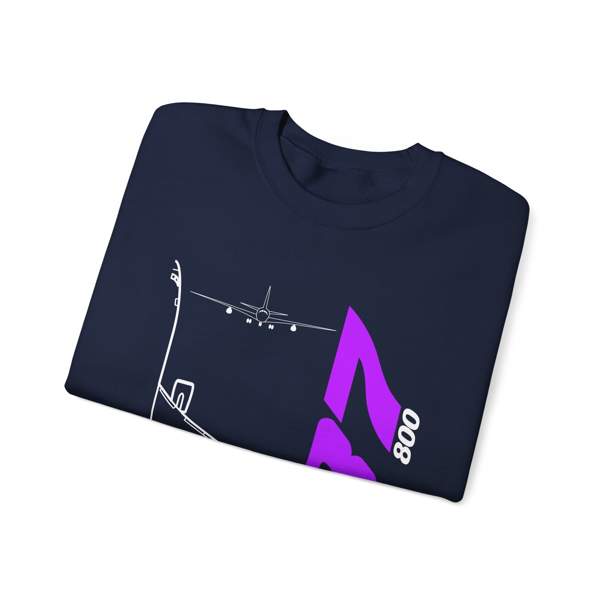 Boeing 737-800  Crewneck Sweatshirt - Travel Inspiring Cozy Apparel