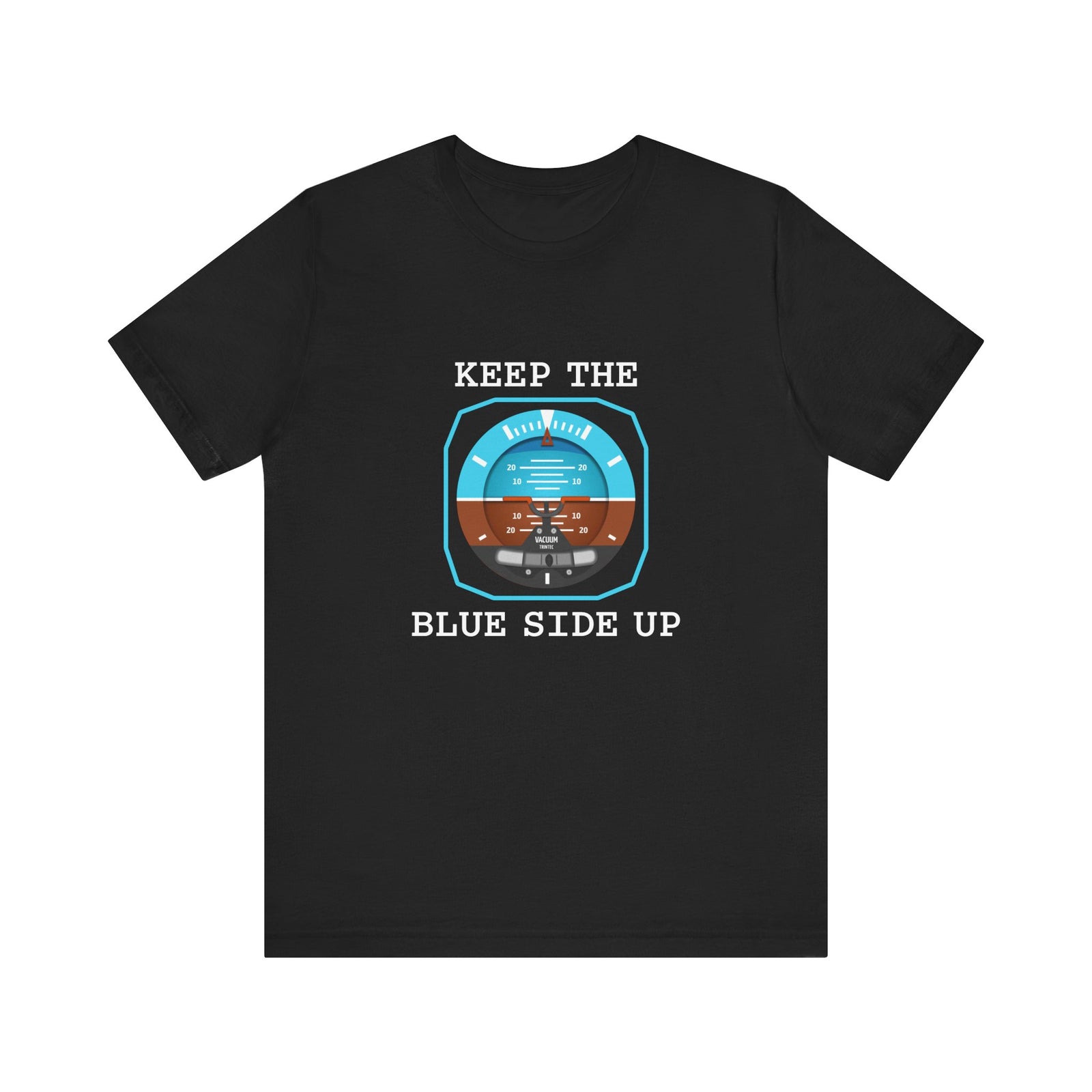 Keep The Blue Side Up Unisex Jersey Tee - Perfect for Aviation Enthusiasts